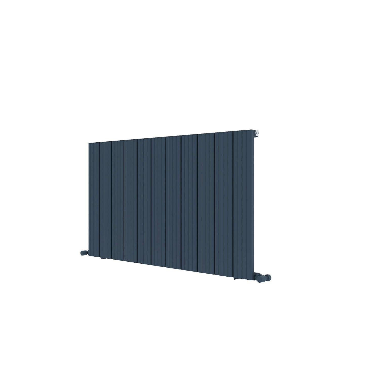 Carisa Chambord Horizontaler Aluminium-Heizkörper, modernes Design, Anthrazit