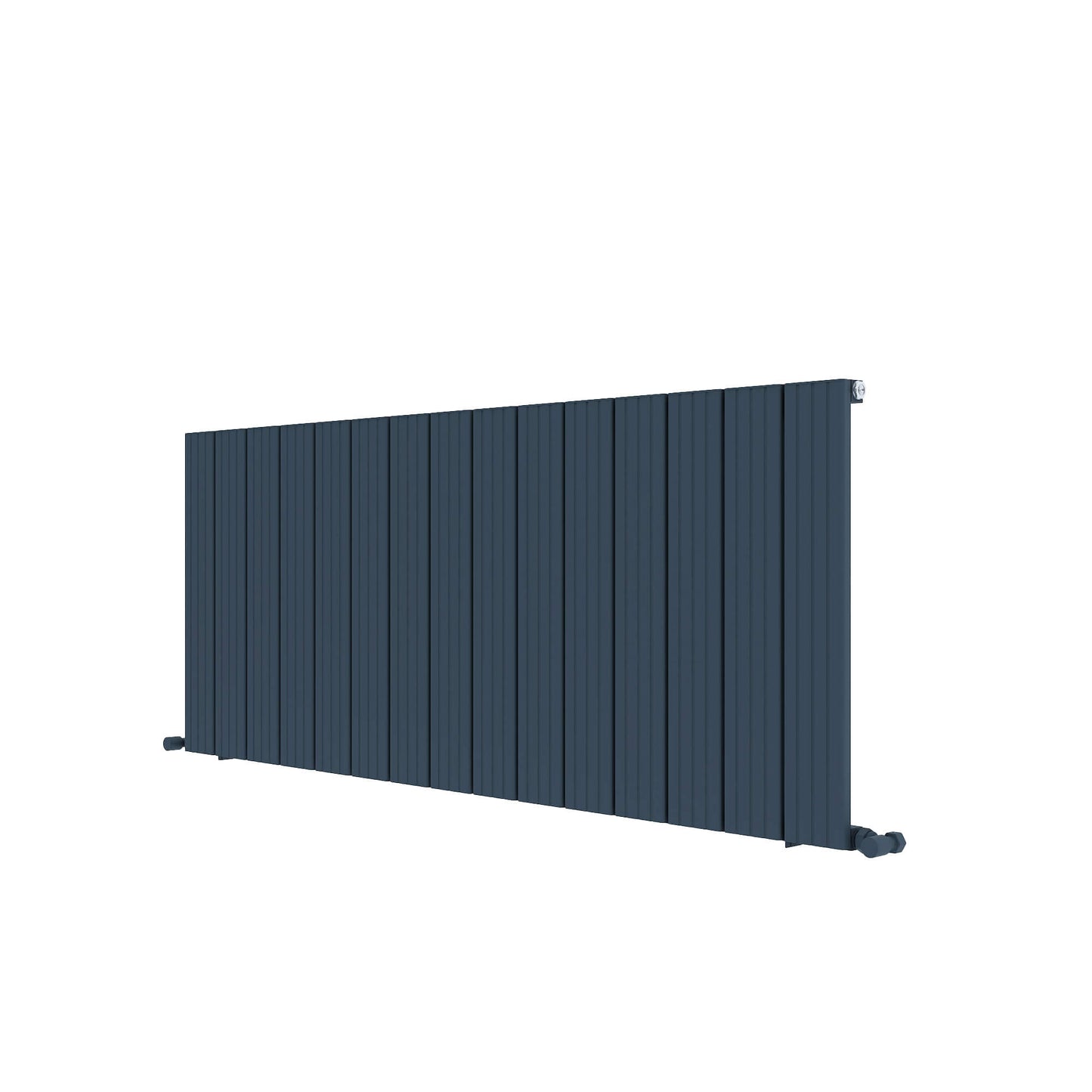 Carisa Chambord Horizontaler Aluminium-Heizkörper, modernes Design, Anthrazit