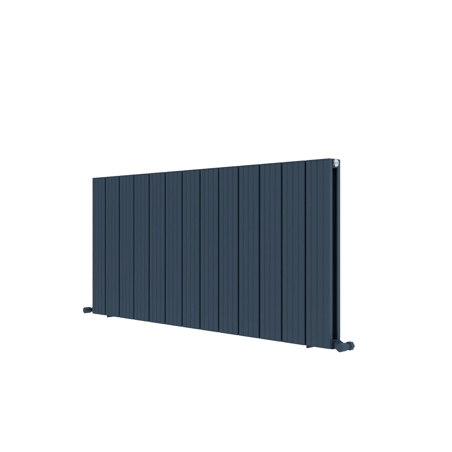 Carisa Chambord Horizontaler Aluminium-Heizkörper, modernes Design, Anthrazit