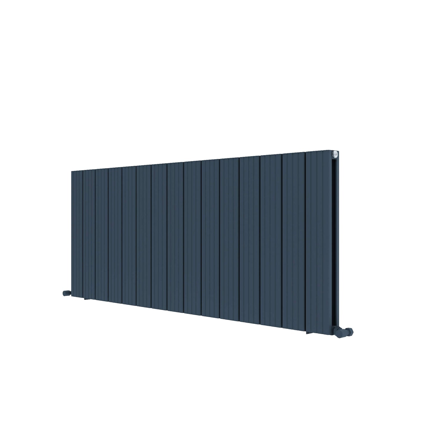 Carisa Chambord Horizontaler Aluminium-Heizkörper, modernes Design, Anthrazit