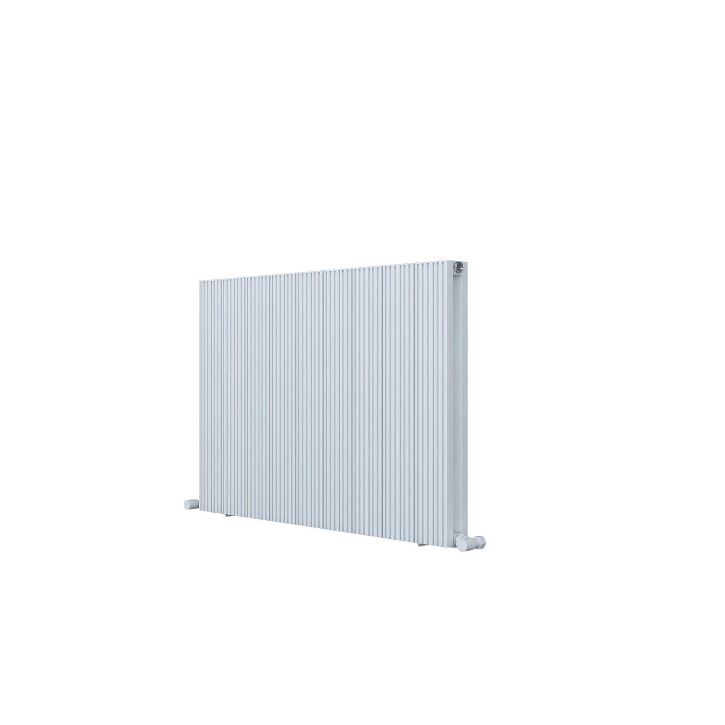 Carisa Monza Horizontaler Aluminium-Heizkörper, modernes Design, Weiß