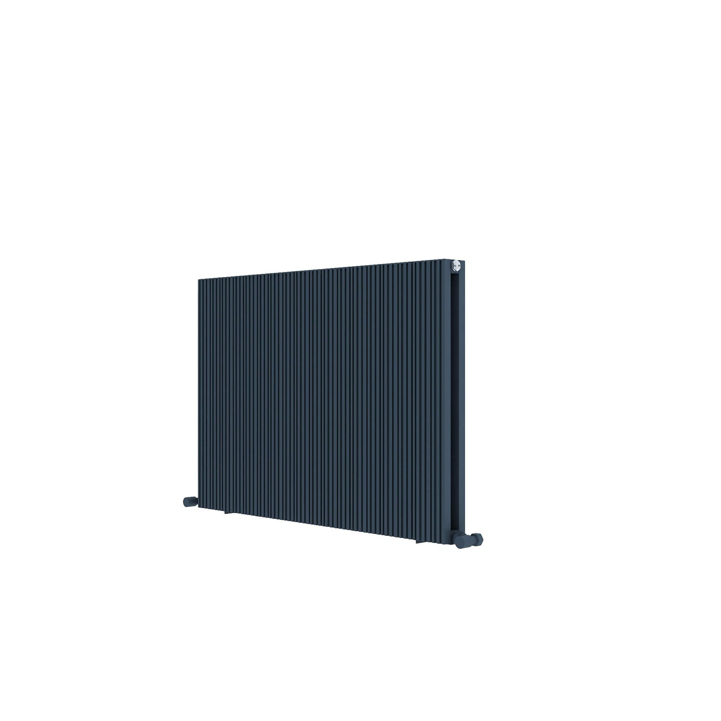 Carisa Monza Horizontaler Aluminium-Heizkörper, modernes Design, Anthrazit