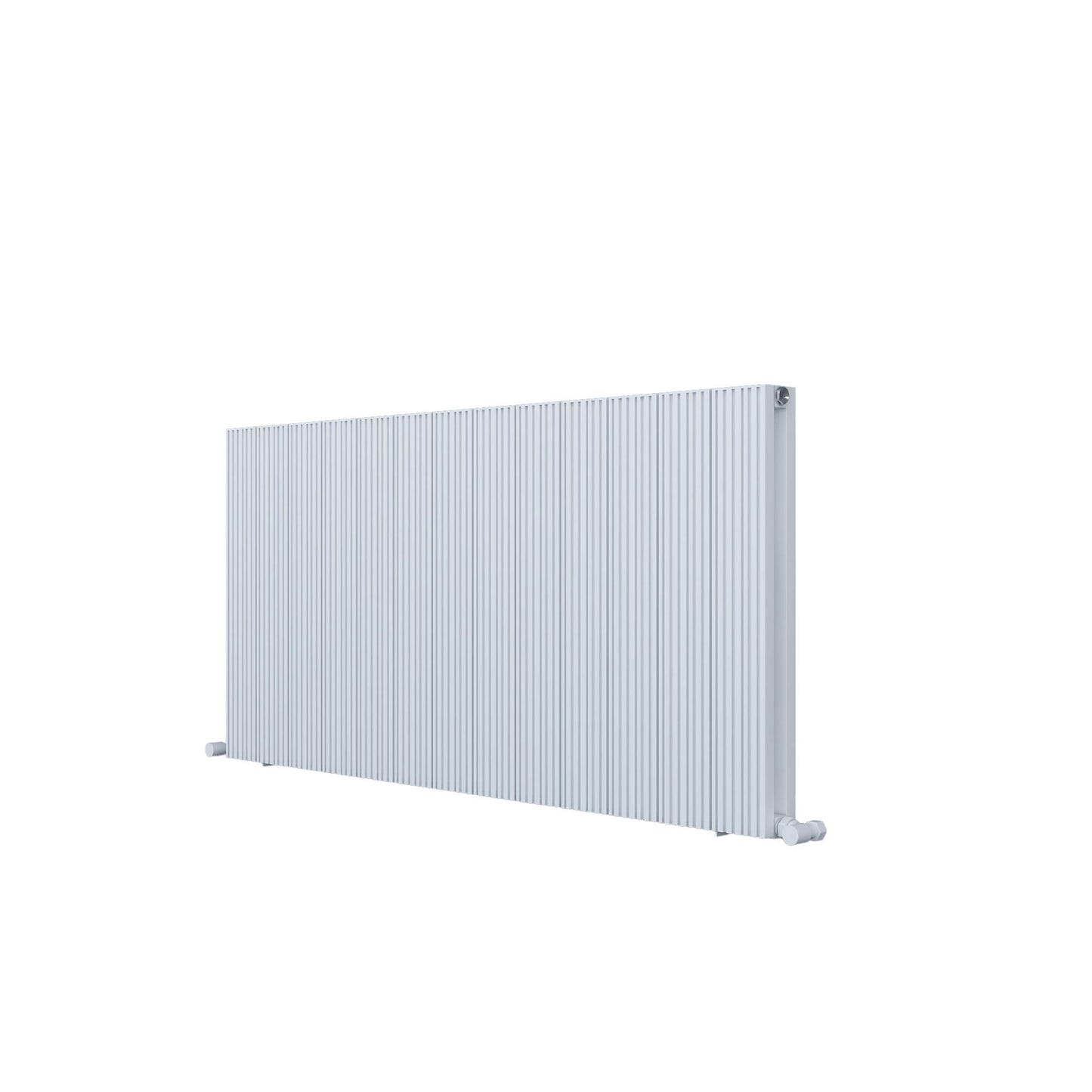 Carisa Monza Horizontaler Aluminium-Heizkörper, modernes Design, Weiß