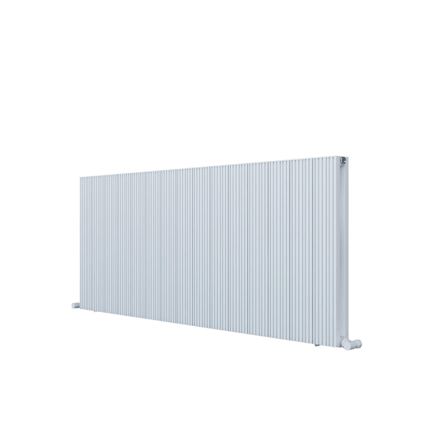 Carisa Monza Horizontaler Aluminium-Heizkörper, modernes Design, Weiß