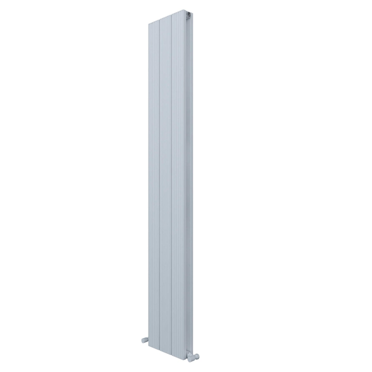 Carisa Monza Vertikaler Aluminium-Heizkörper, modernes Design, Weiß