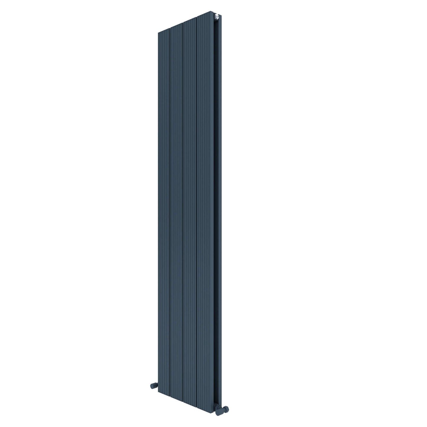 Carisa Monza Vertikaler Aluminium-Heizkörper, modernes Design, Anthrazit