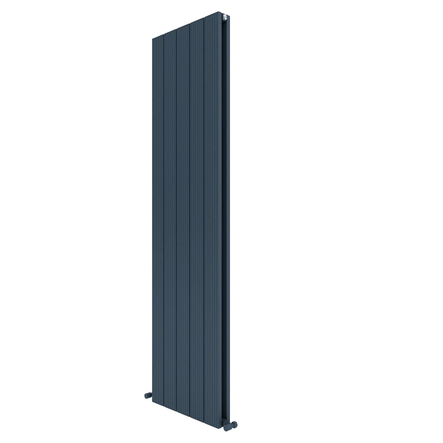 Carisa Monza Vertikaler Aluminium-Heizkörper, modernes Design, Anthrazit