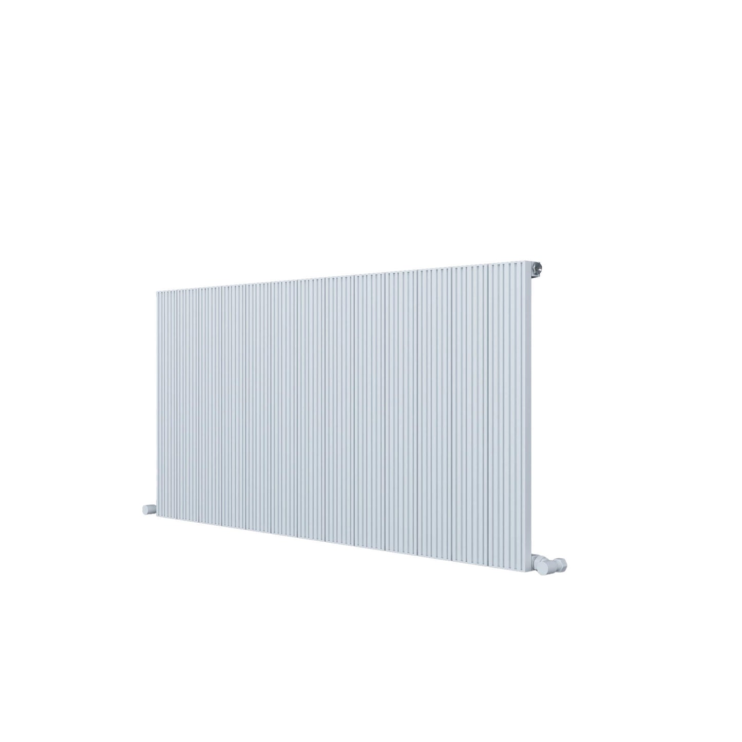 Carisa Monza Horizontaler Aluminium-Heizkörper, modernes Design, Weiß