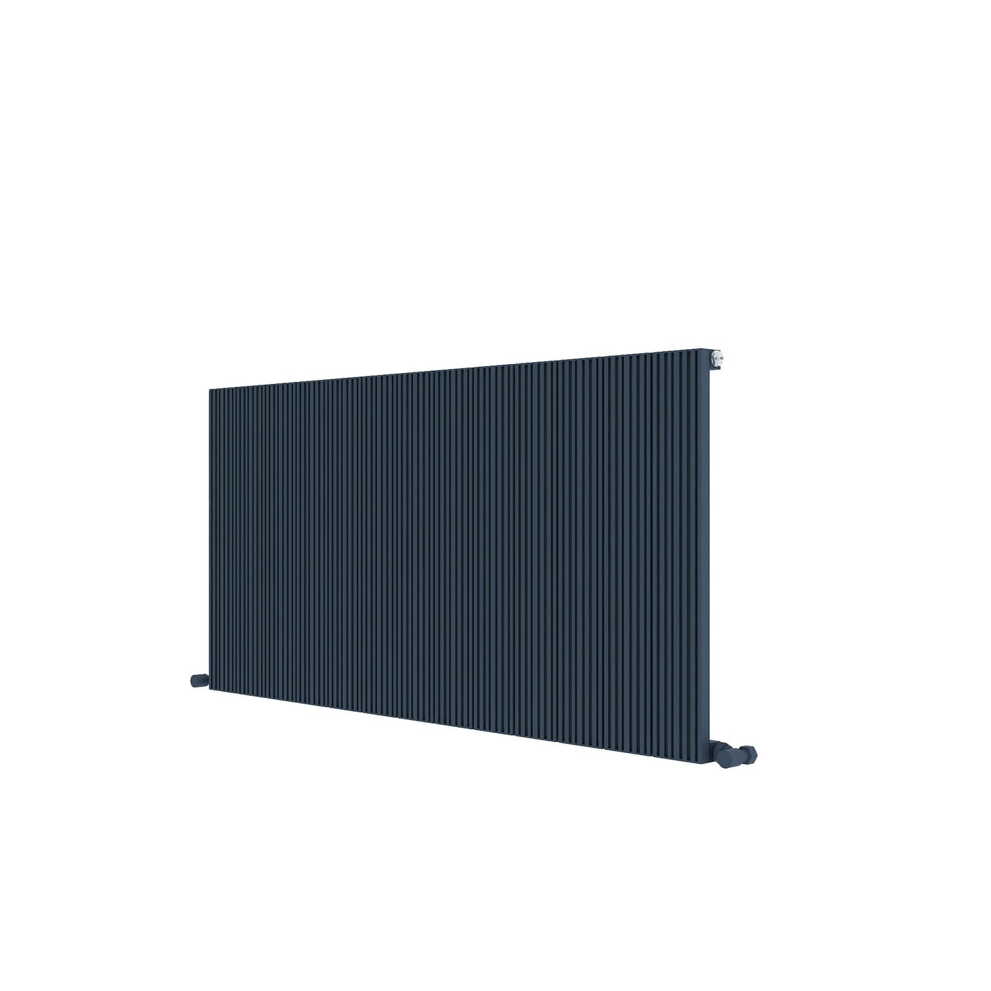 Carisa Monza Horizontaler Aluminium-Heizkörper, modernes Design, Anthrazit