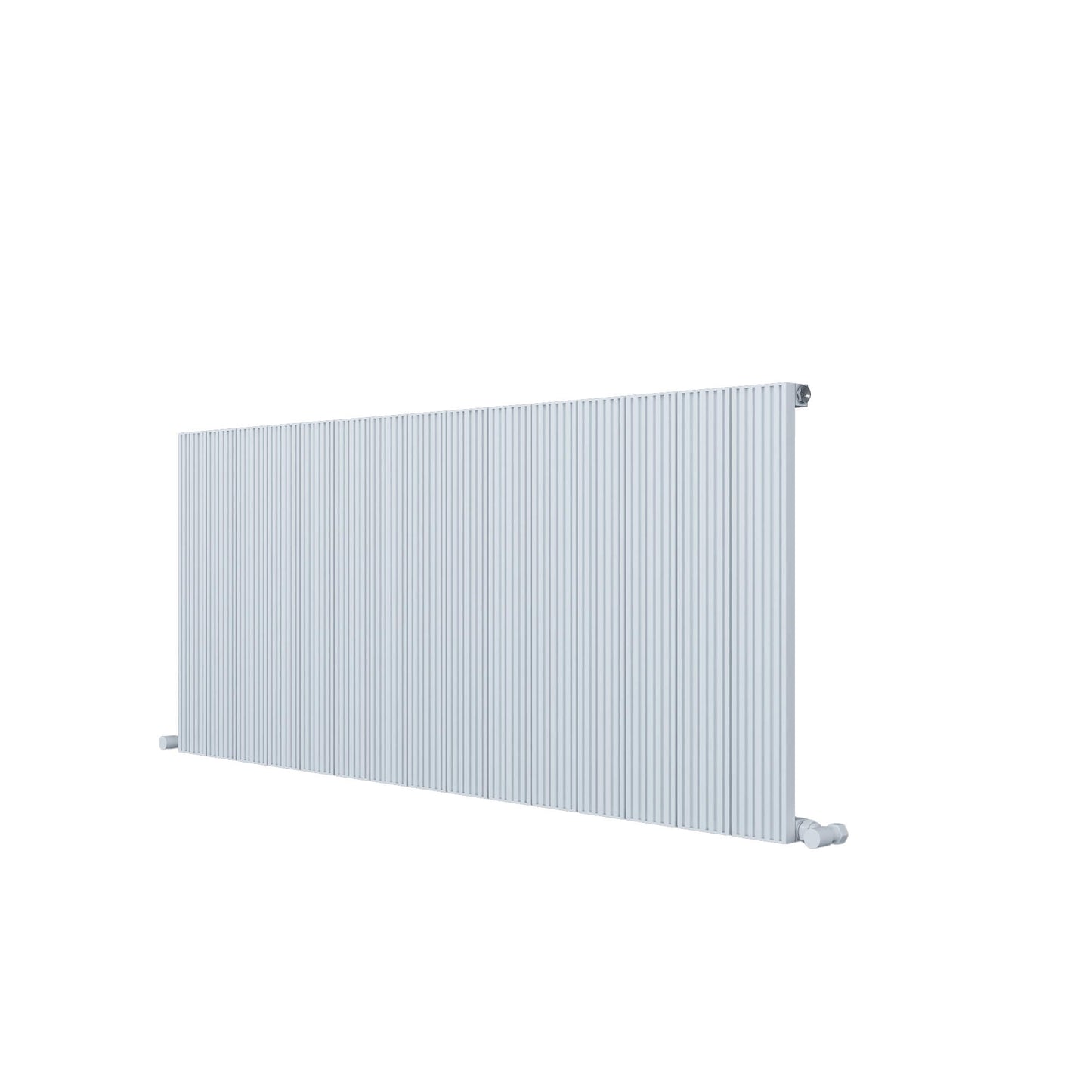 Carisa Monza Horizontaler Aluminium-Heizkörper, modernes Design, Weiß