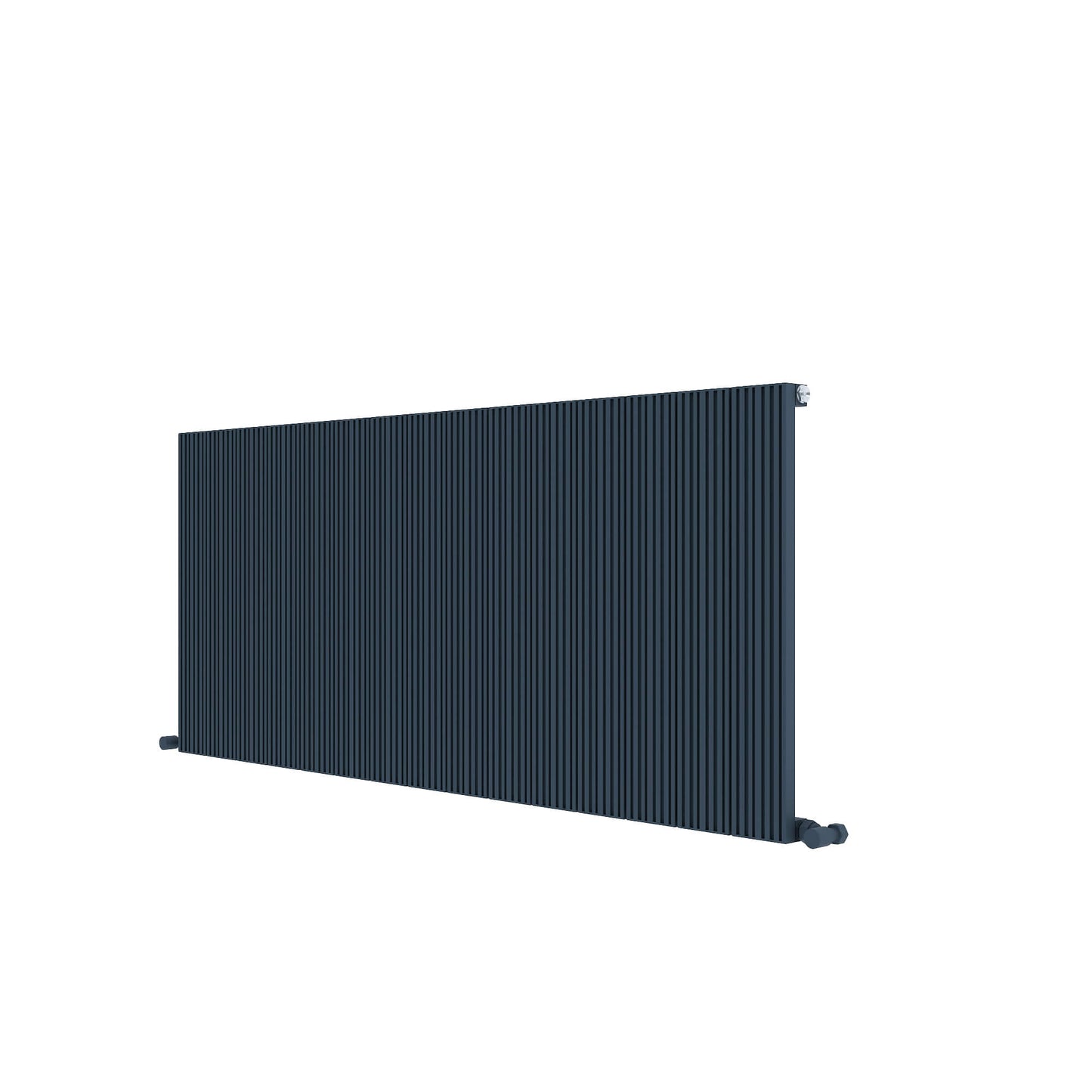Carisa Monza Horizontaler Aluminium-Heizkörper, modernes Design, Anthrazit