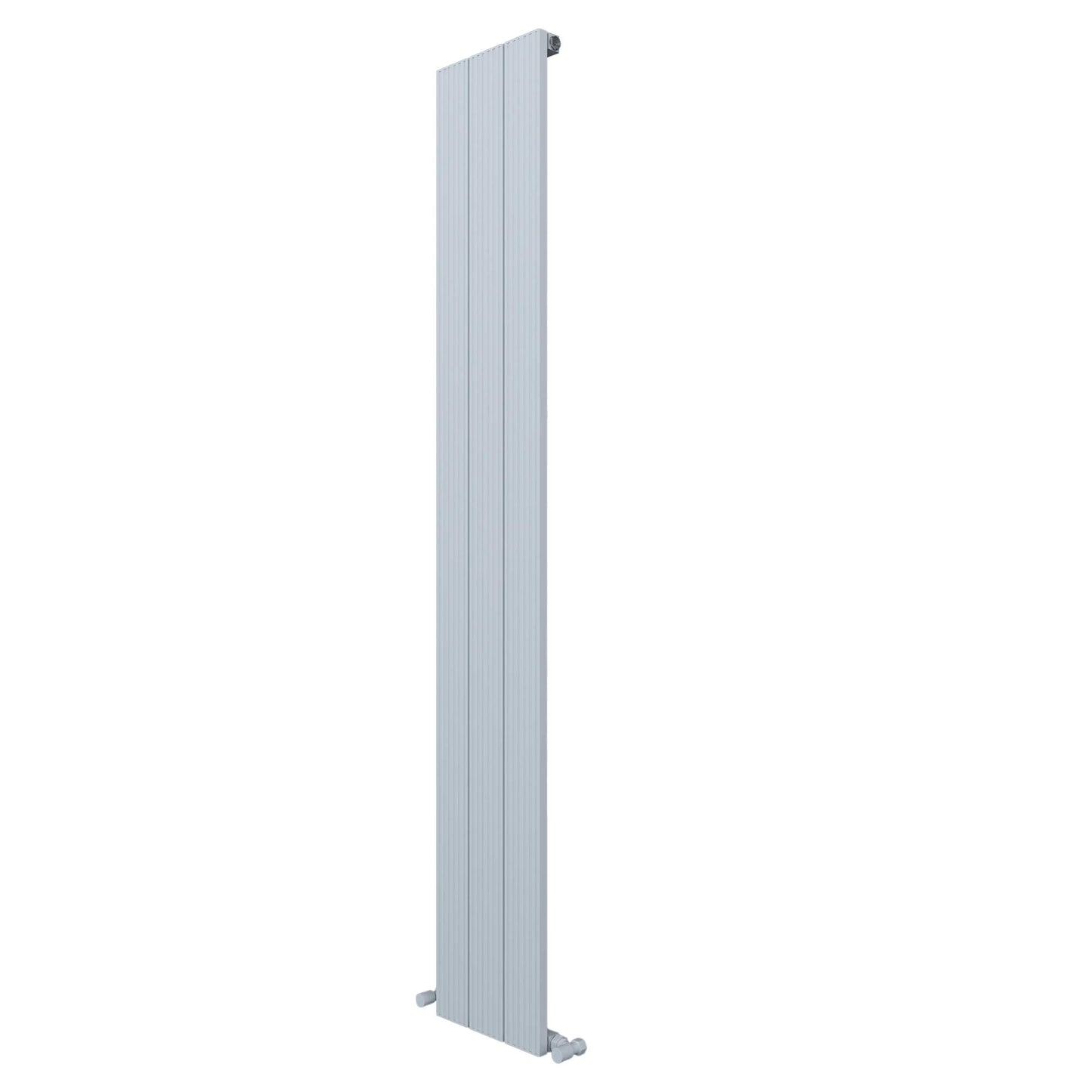 Carisa Monza Vertikaler Aluminium-Heizkörper, modernes Design, Weiß
