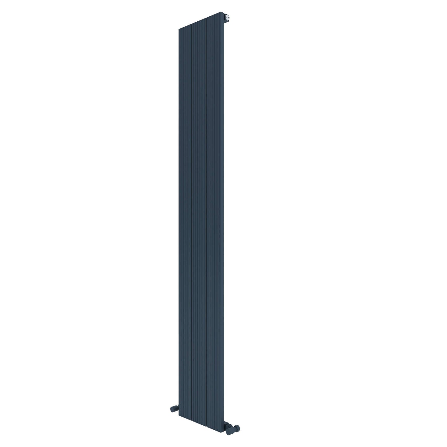 Carisa Monza Vertikaler Aluminium-Heizkörper, modernes Design, Anthrazit