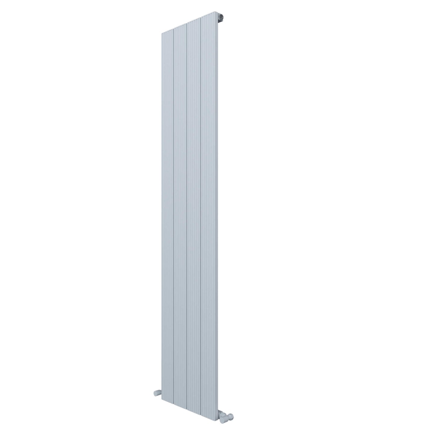 Carisa Monza Vertikaler Aluminium-Heizkörper, modernes Design, Weiß