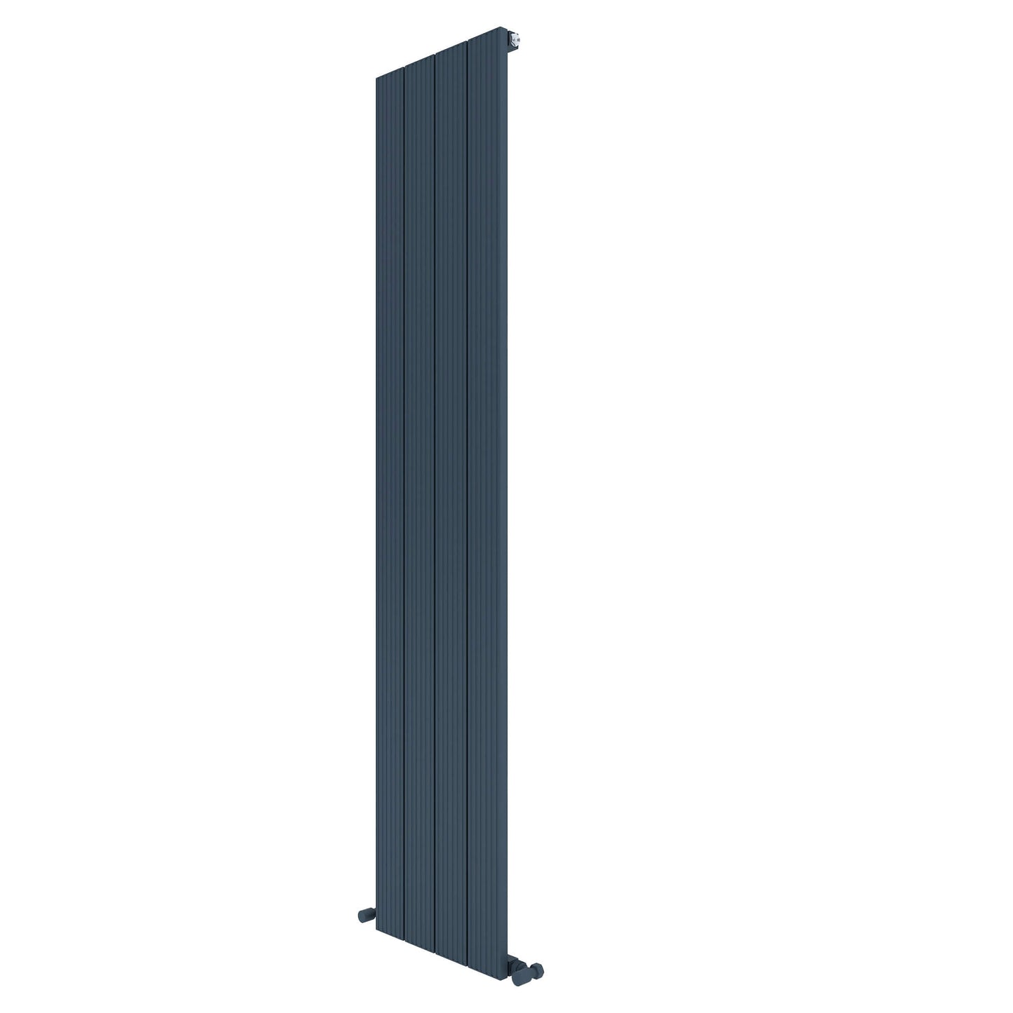 Carisa Monza Vertikaler Aluminium-Heizkörper, modernes Design, Anthrazit