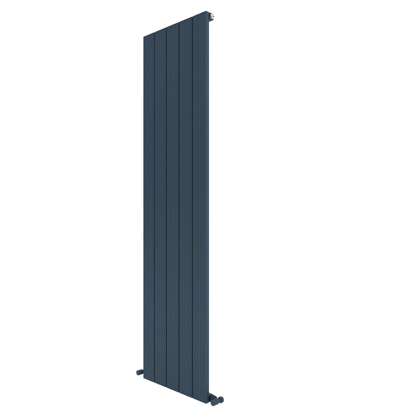 Carisa Monza Vertikaler Aluminium-Heizkörper, modernes Design, Anthrazit