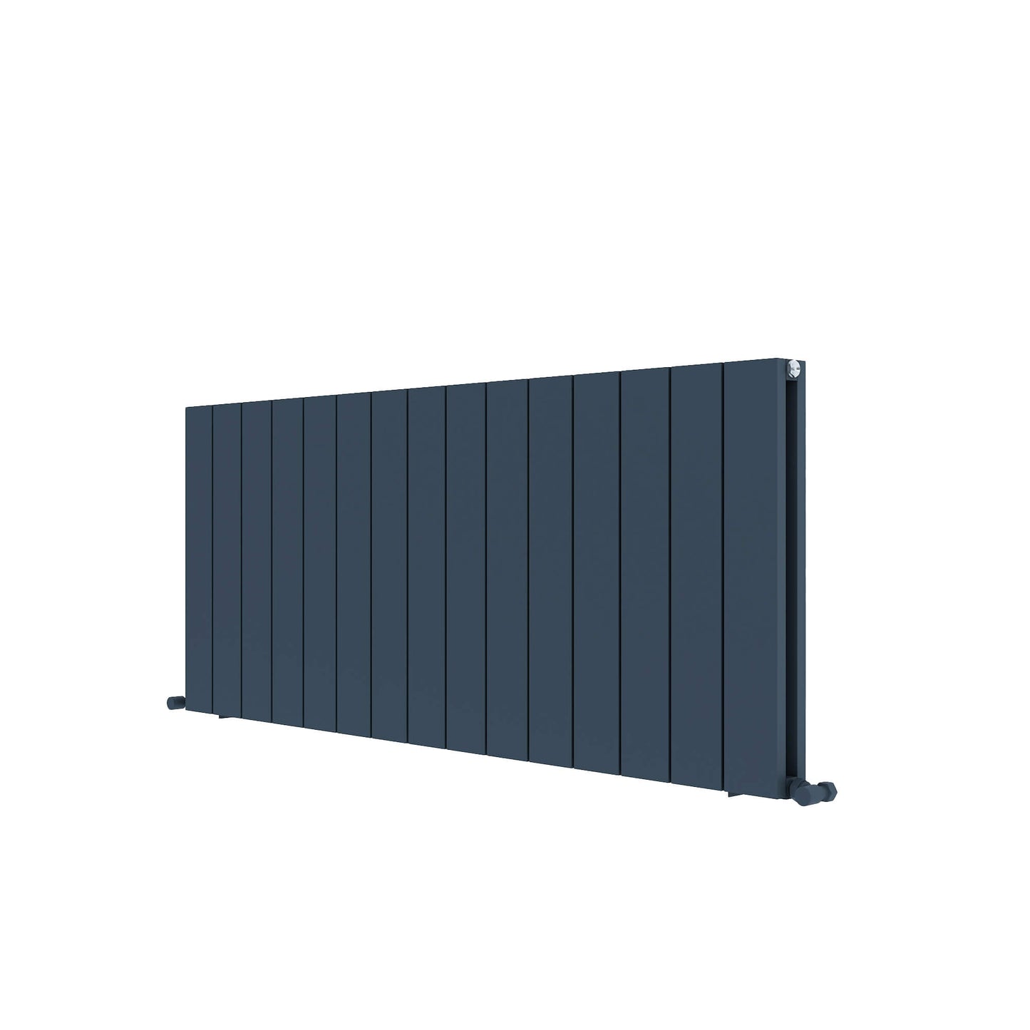 Carisa Nemo Horizontaler Aluminium-Heizkörper, modernes Design, Anthrazit