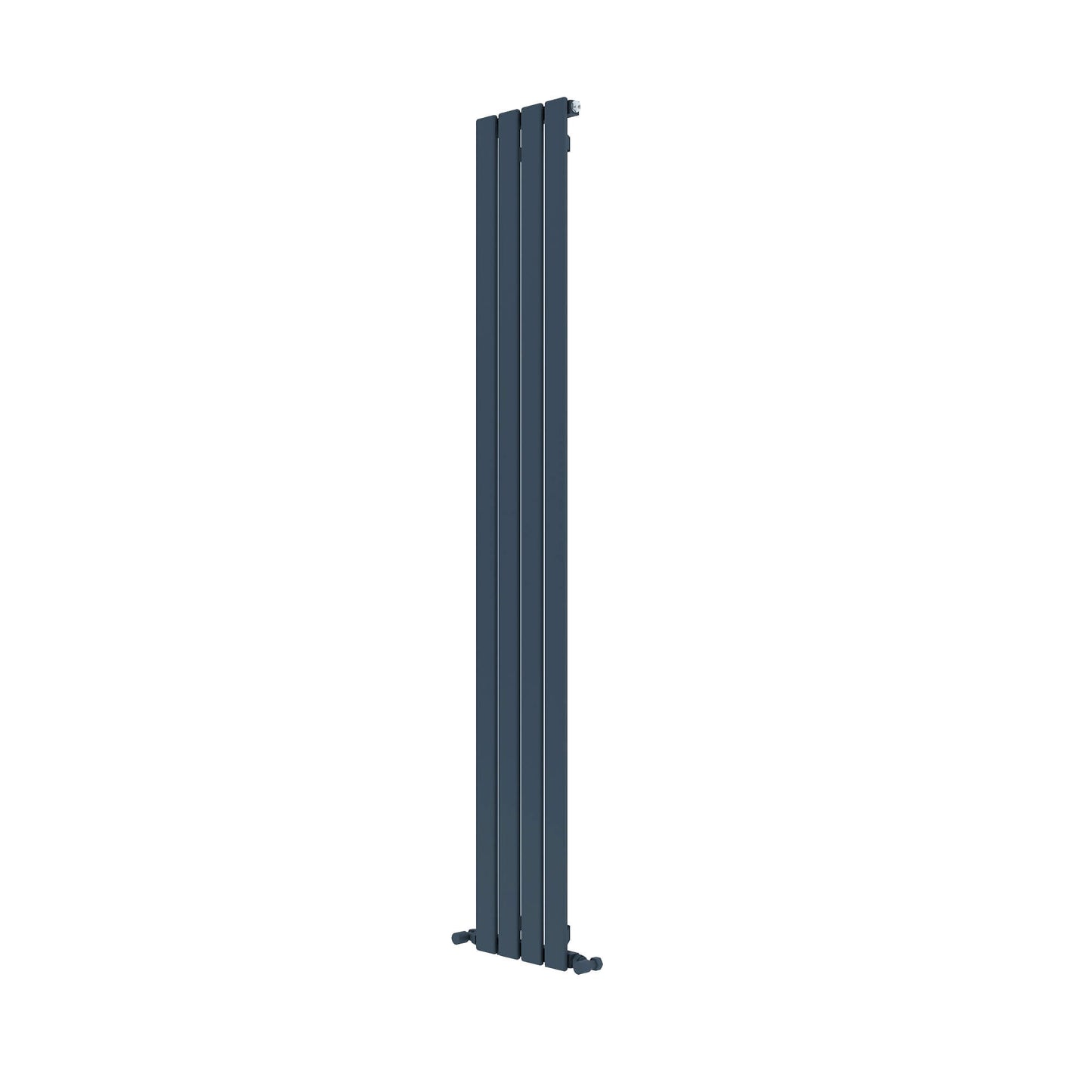 Carisa Plata Vertikaler Aluminium-Heizkörper, modernes Design, Anthrazit