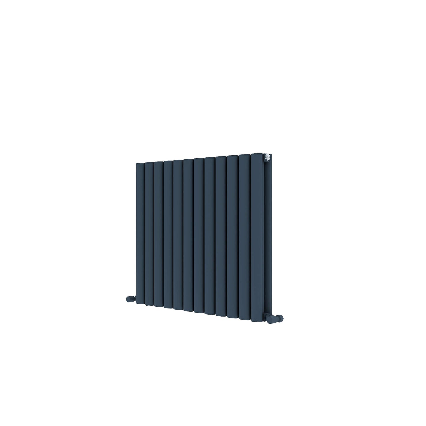 Carisa Tallis Horizontaler Aluminium-Heizkörper, modernes Design, Anthrazit