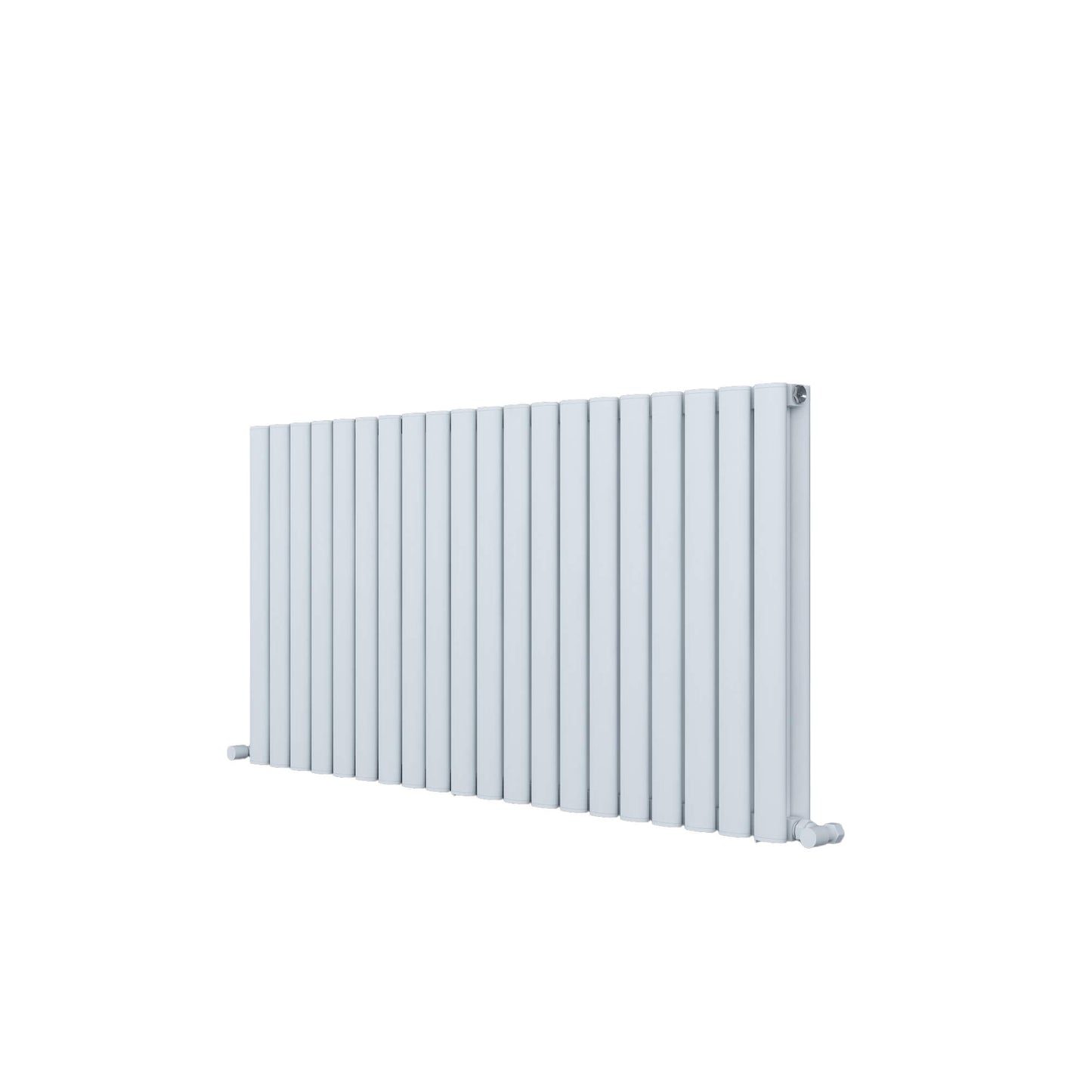 Carisa Tallis Horizontaler Aluminium-Heizkörper, modernes Design, Weiß
