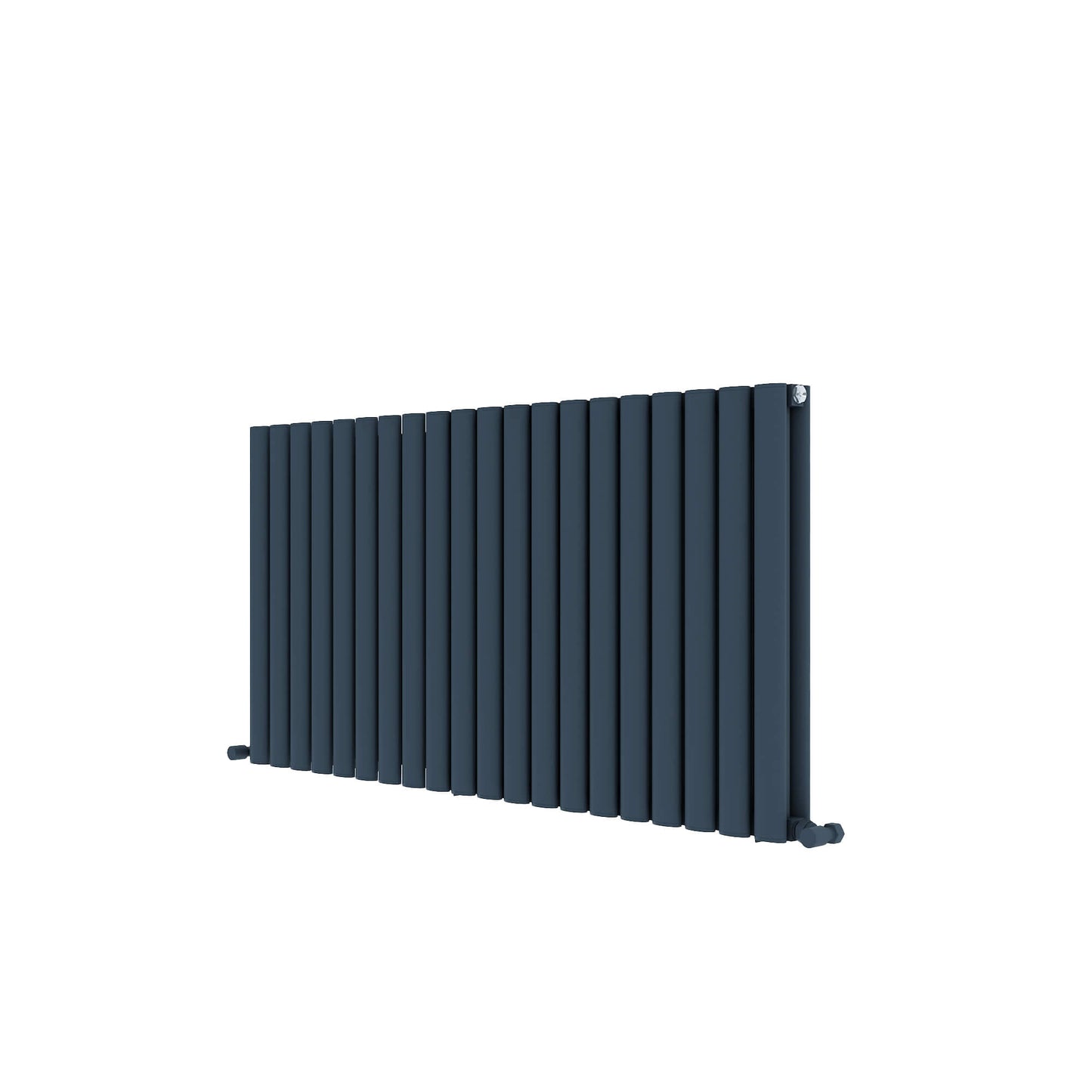 Carisa Tallis Horizontaler Aluminium-Heizkörper, modernes Design, Anthrazit
