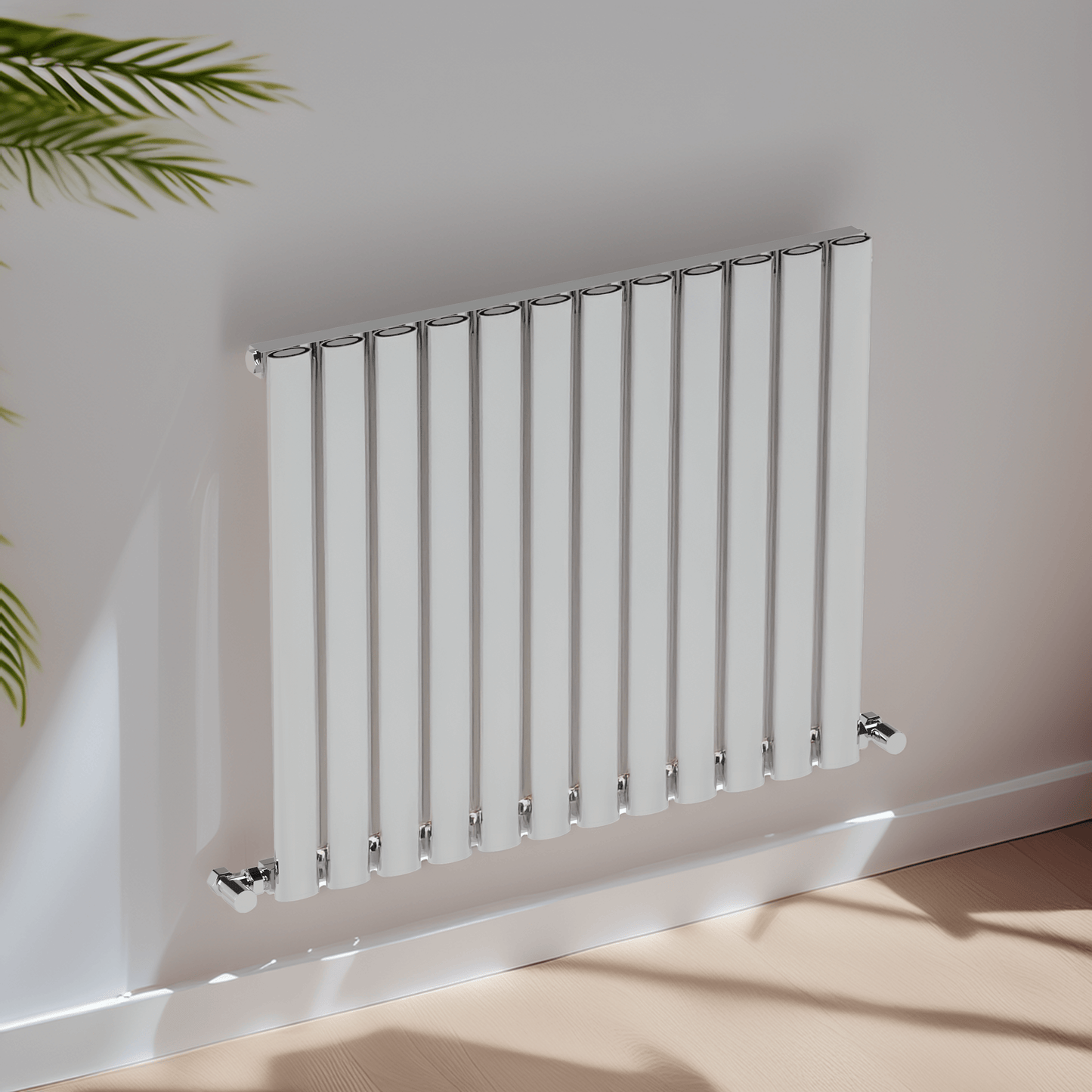 Carisa Tallis Aluminium-Heizkörper, horizontal, modernes Design, poliert, eloxiert