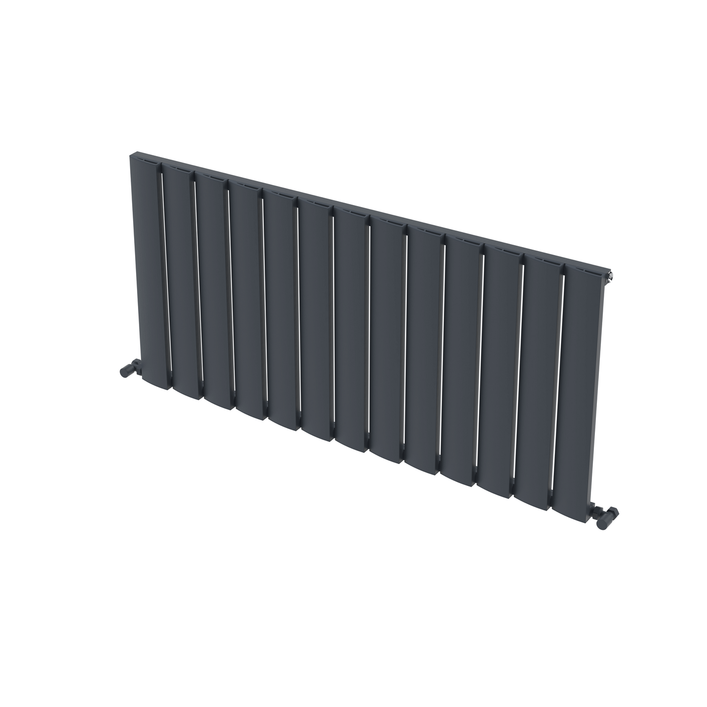 Carisa Step Aluminium-Heizkörper, horizontal, modernes Design, Anthrazit