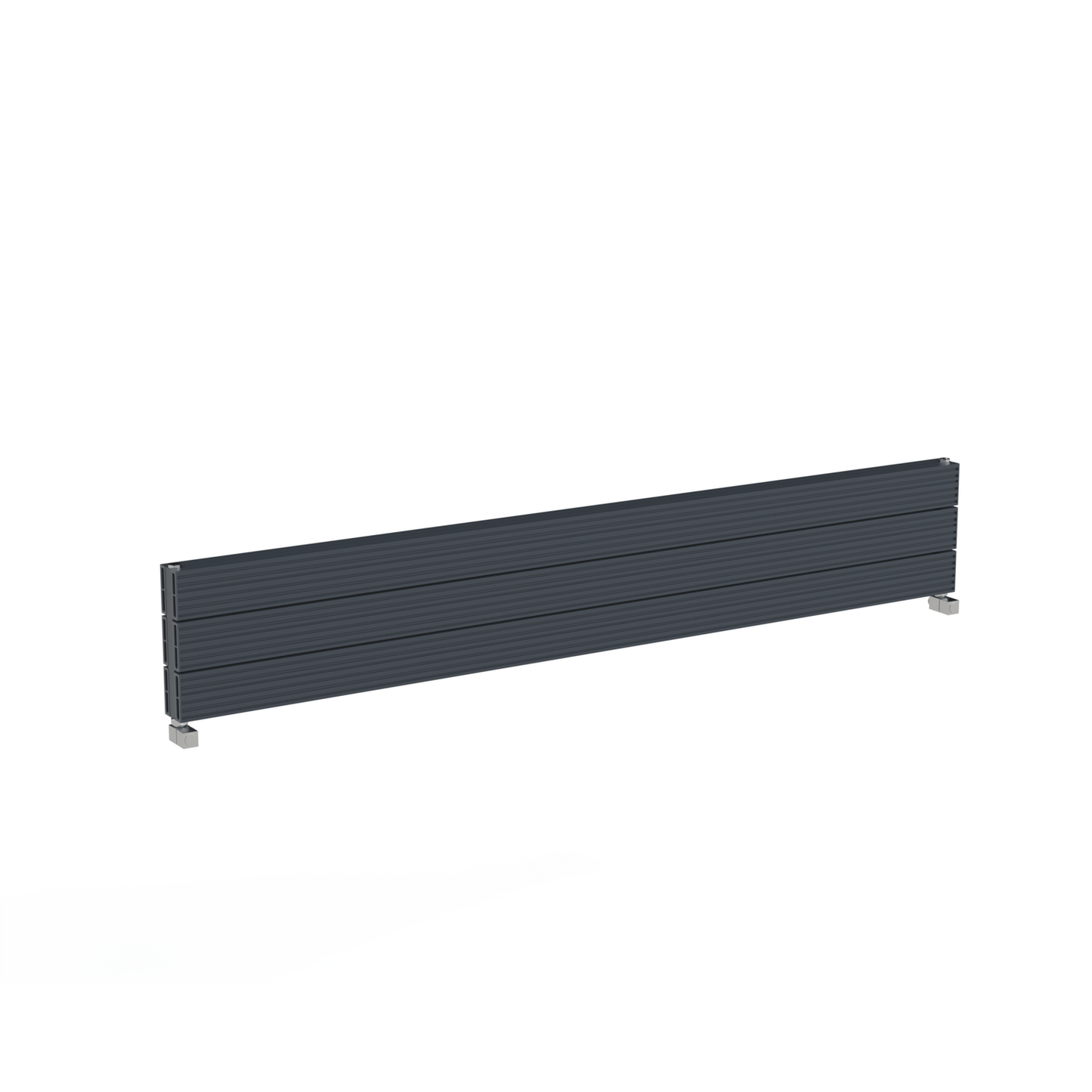 Carisa Monza Double XL Horizontaler Aluminium-Heizkörper, modernes Design, Anthrazit