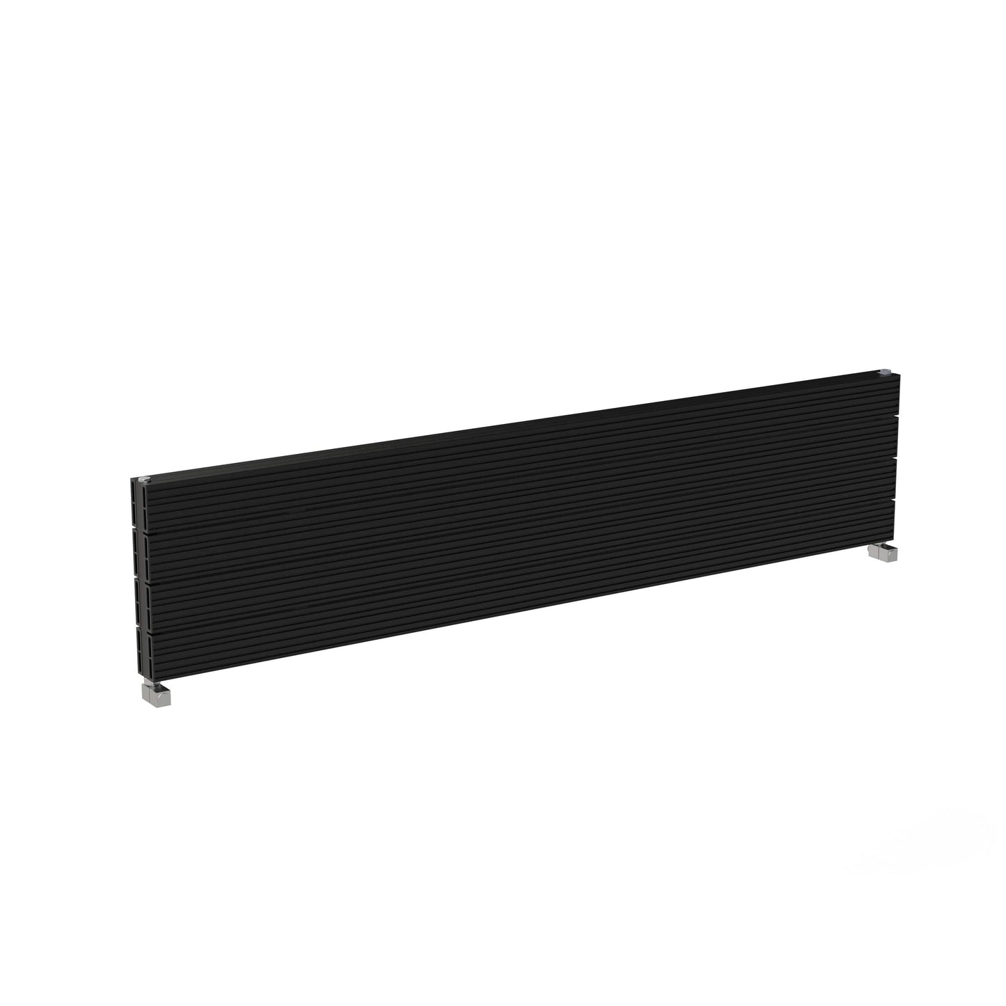 Carisa Monza Double XL Horizontaler Aluminium-Heizkörper, modernes Design, Schwarz
