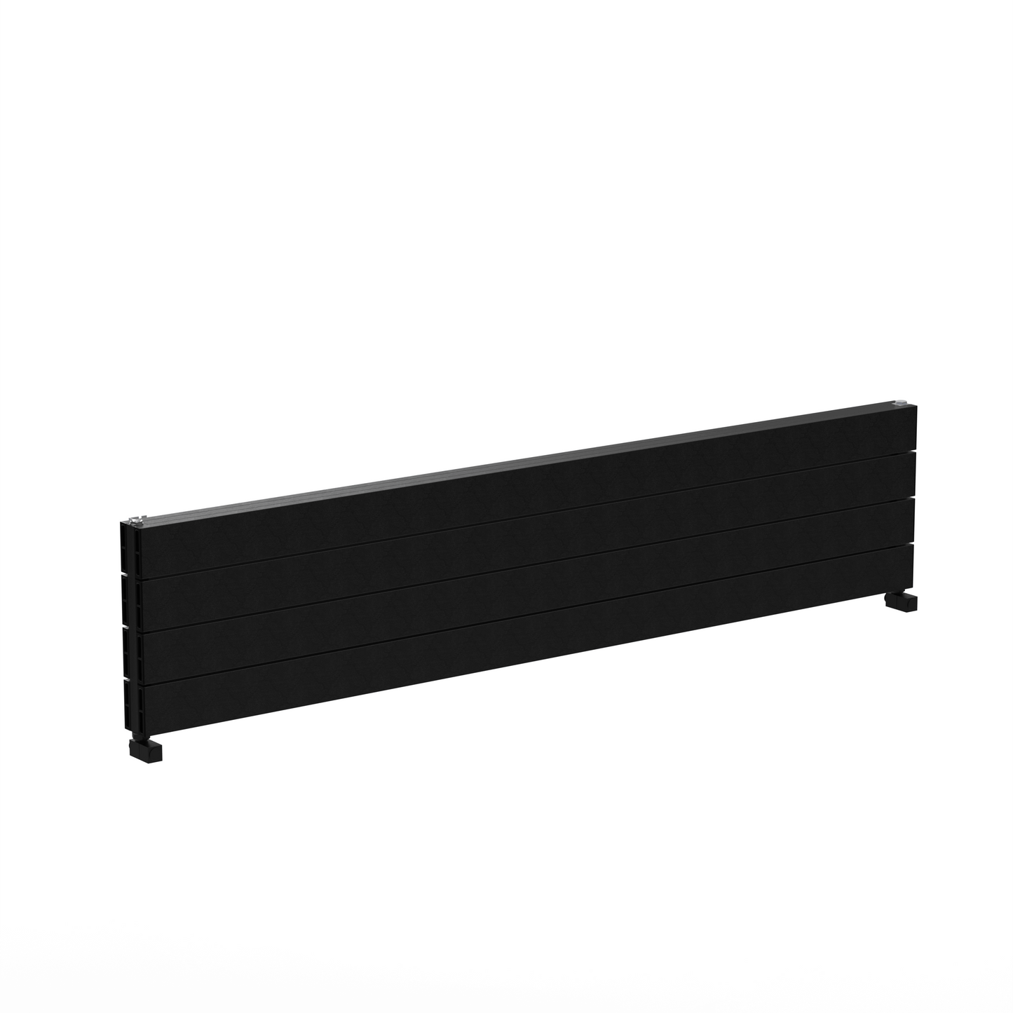 Carisa Nemo Double XL Horizontaler Aluminium-Heizkörper, modernes Design, Schwarz