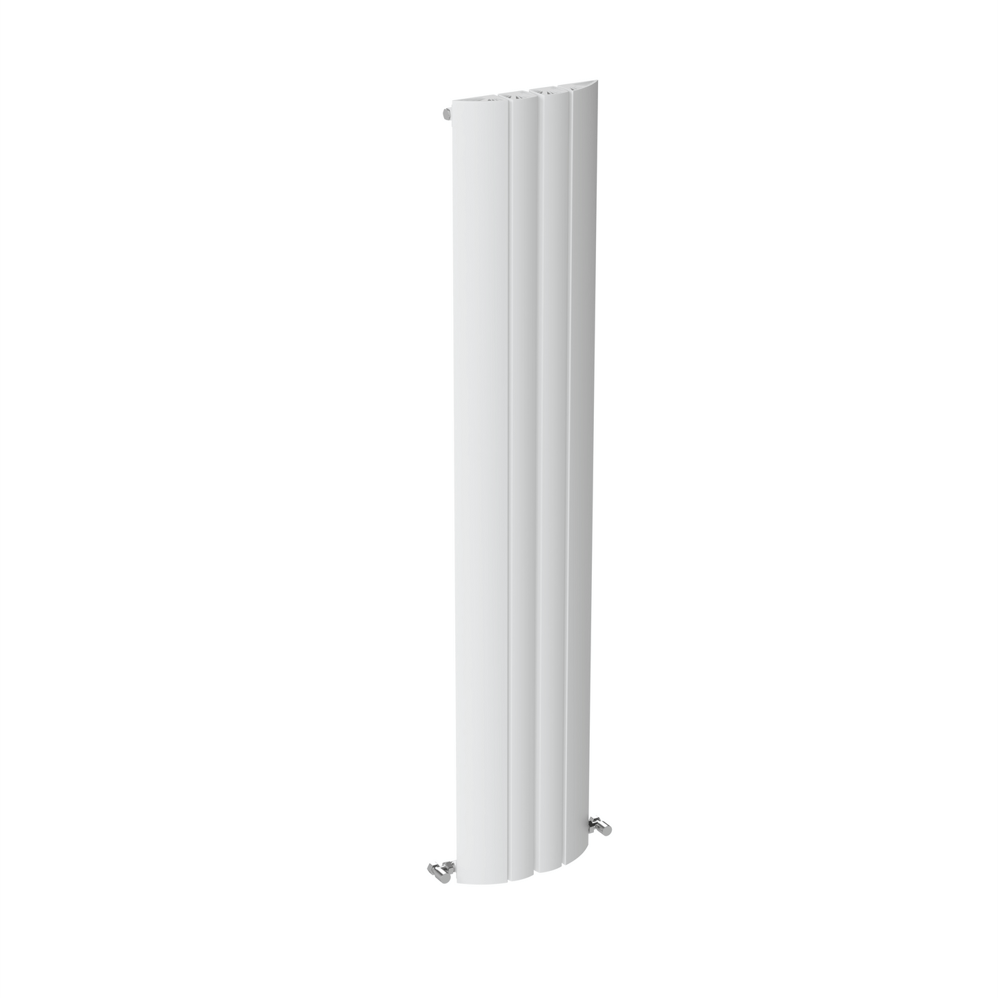 Carisa Gaia Vertikaler Aluminium-Heizkörper, modernes Design, Weiß