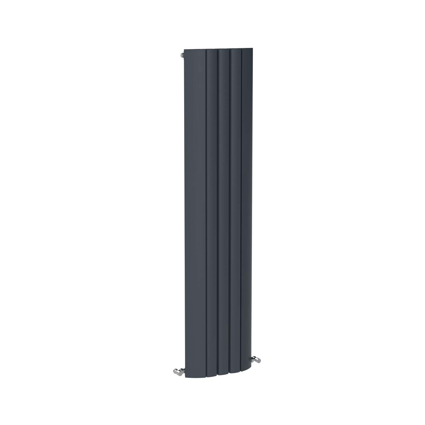 Carisa Gaia Vertikaler Aluminium-Heizkörper, modernes Design, Anthrazit