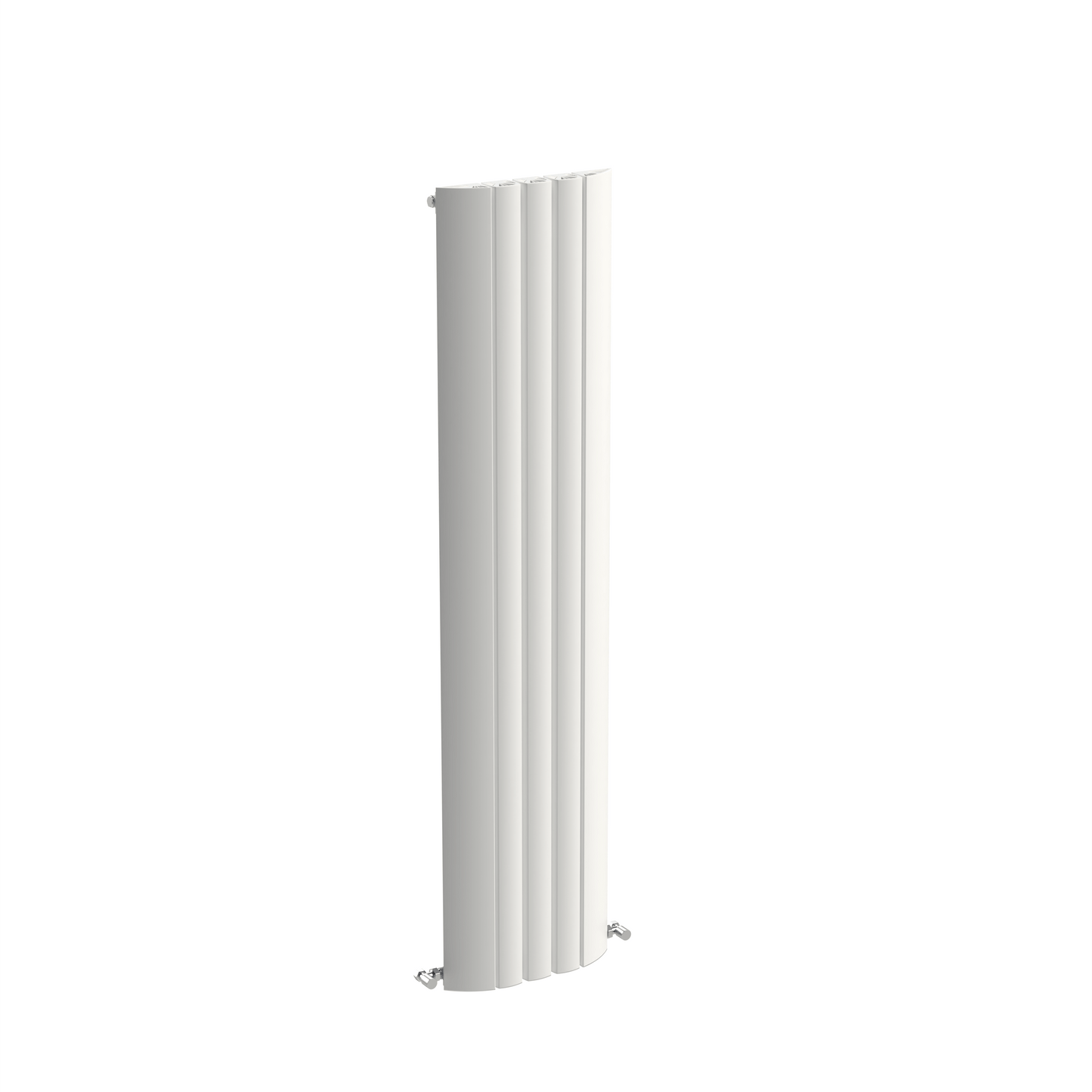 Carisa Gaia Vertikaler Aluminium-Heizkörper, modernes Design, Weiß