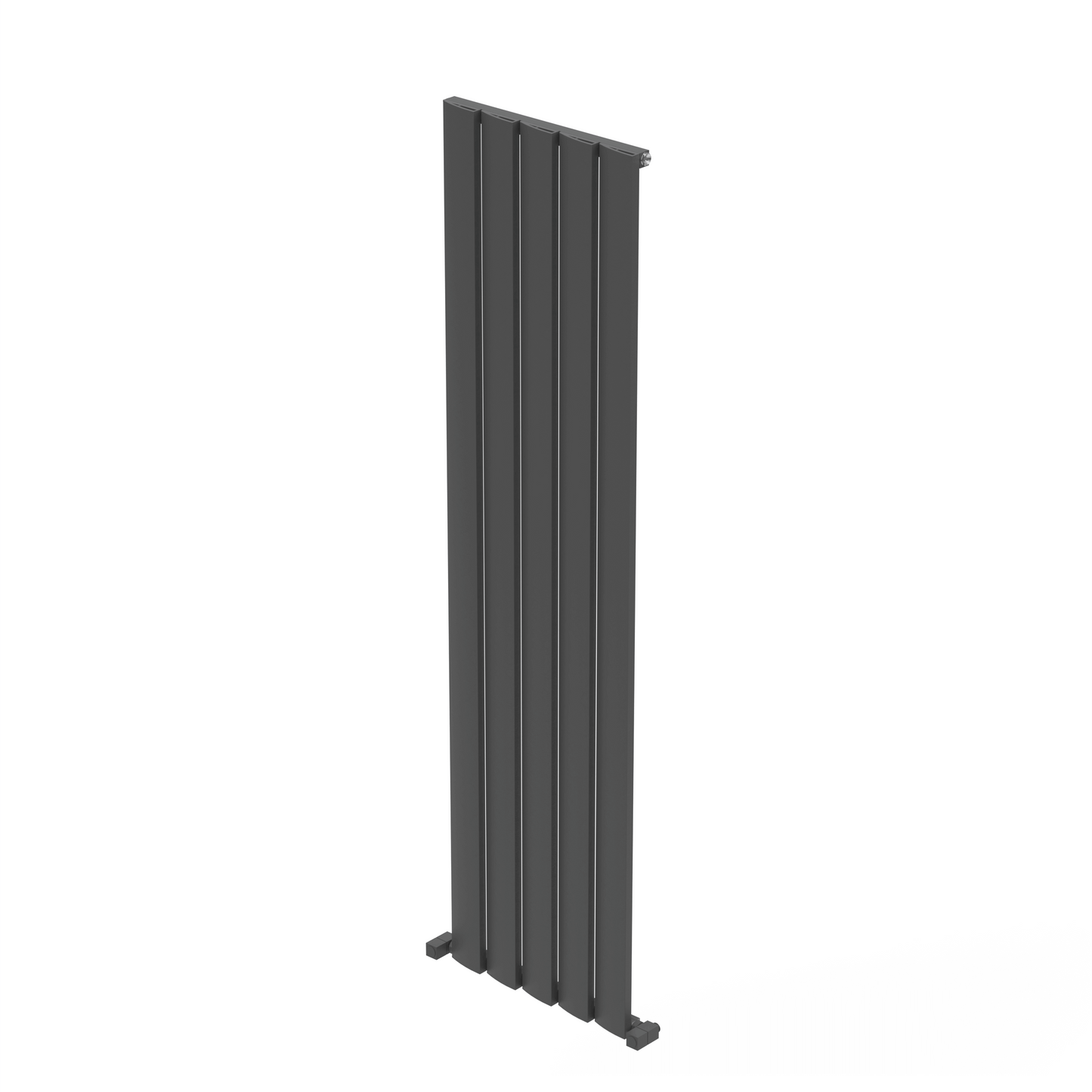 Carisa Step Vertikaler Aluminium-Heizkörper, modernes Design, dunkelgrau