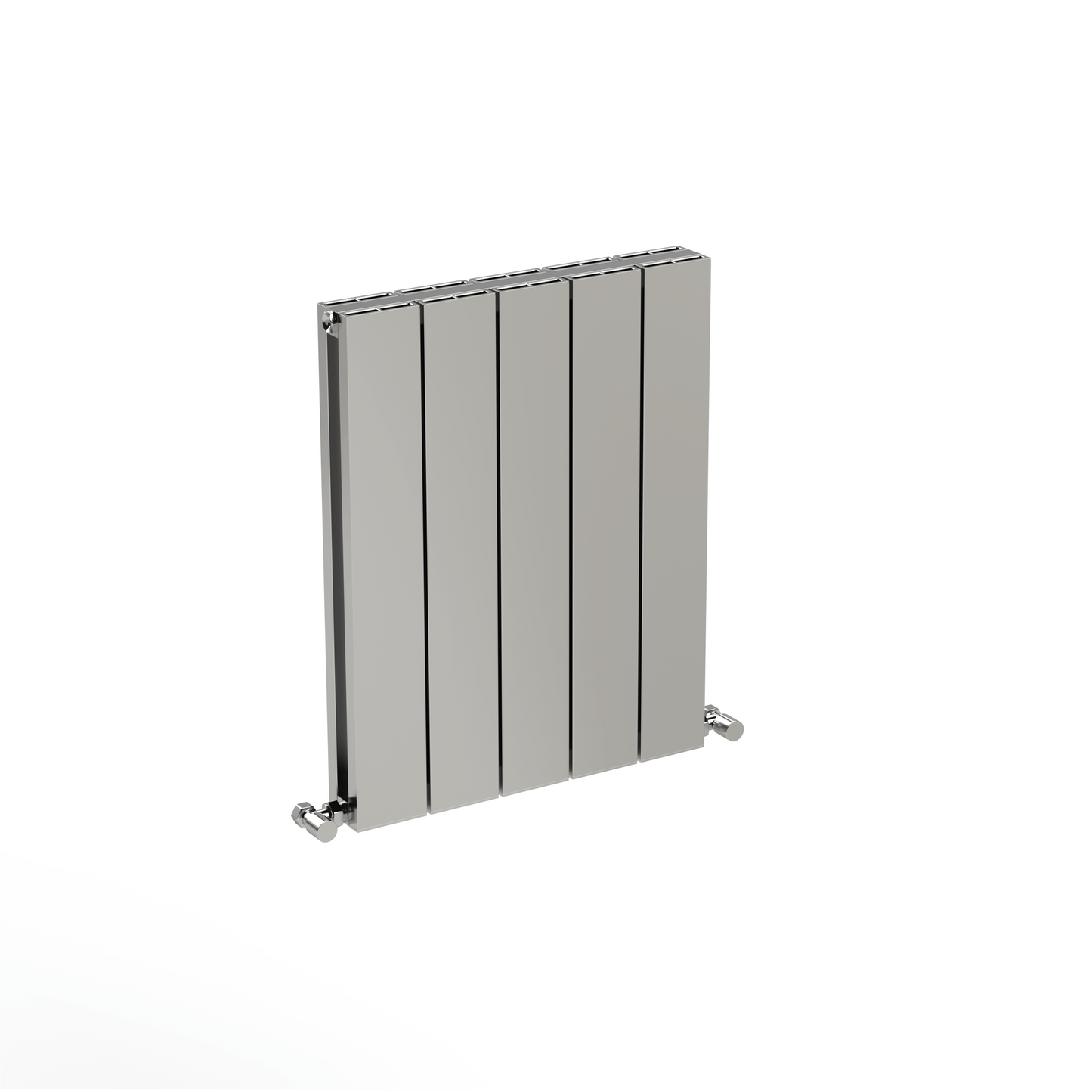 Carisa Nemo Doppelheizkörper aus horizontalem Aluminium, modernes Design, poliert, eloxiert