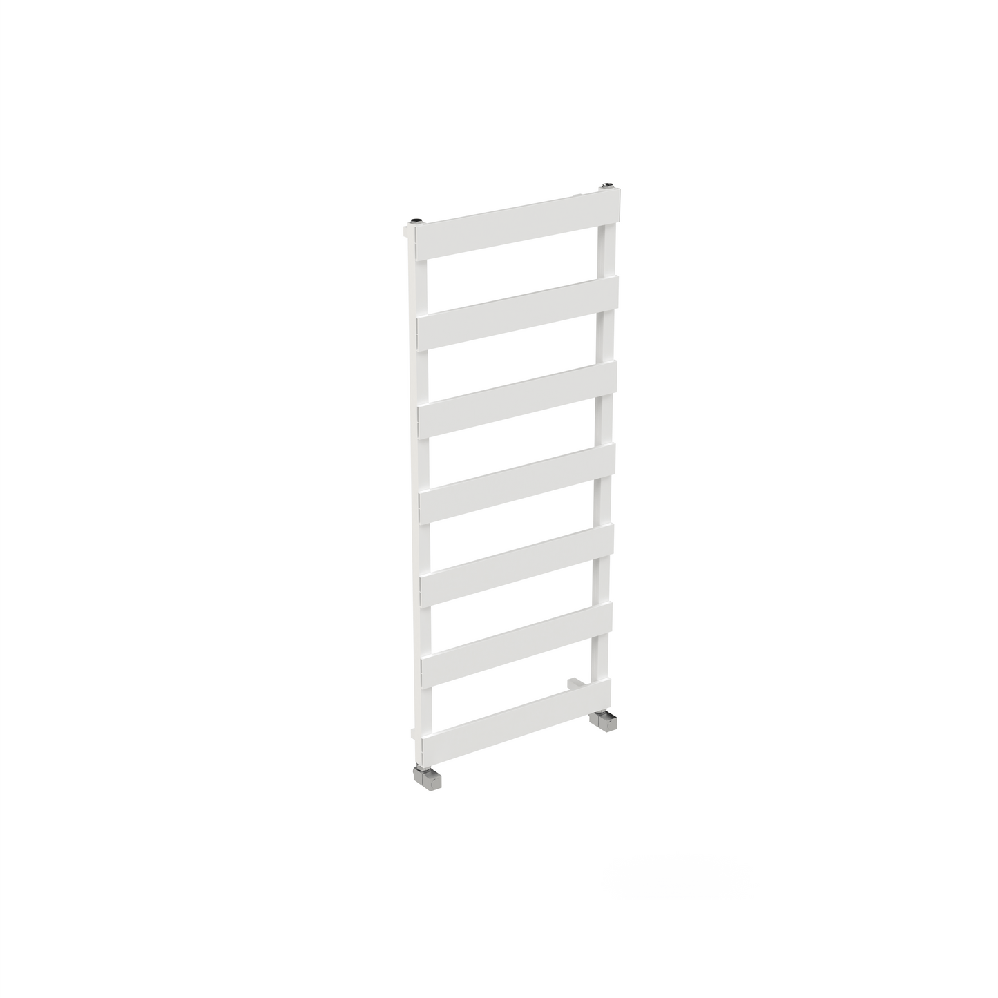 Carisa Ninova Badewannen-Handtuchwärmer aus Aluminium, modernes Design, Weiß