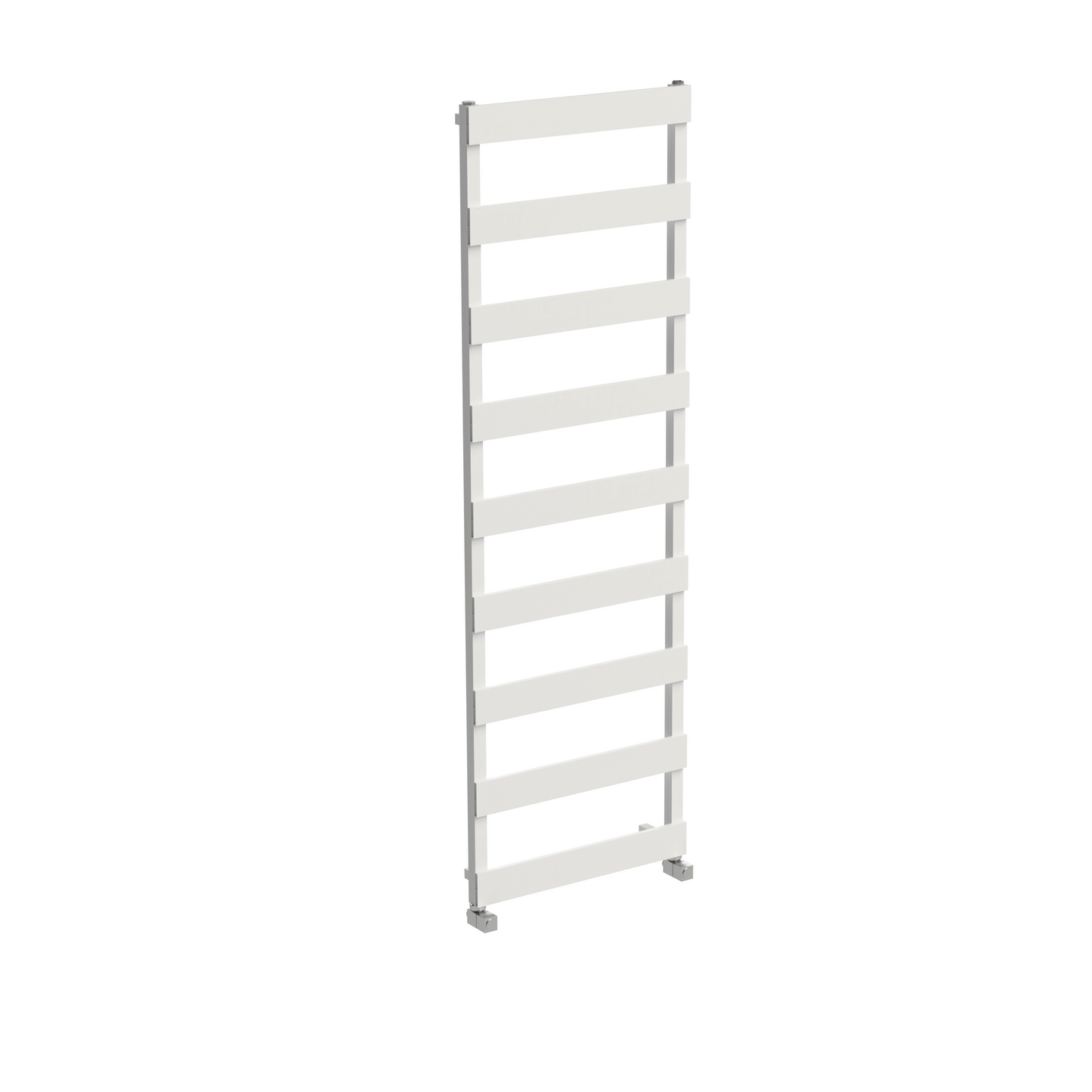 Carisa Ninova Badewannen-Handtuchwärmer aus Aluminium, modernes Design, Weiß