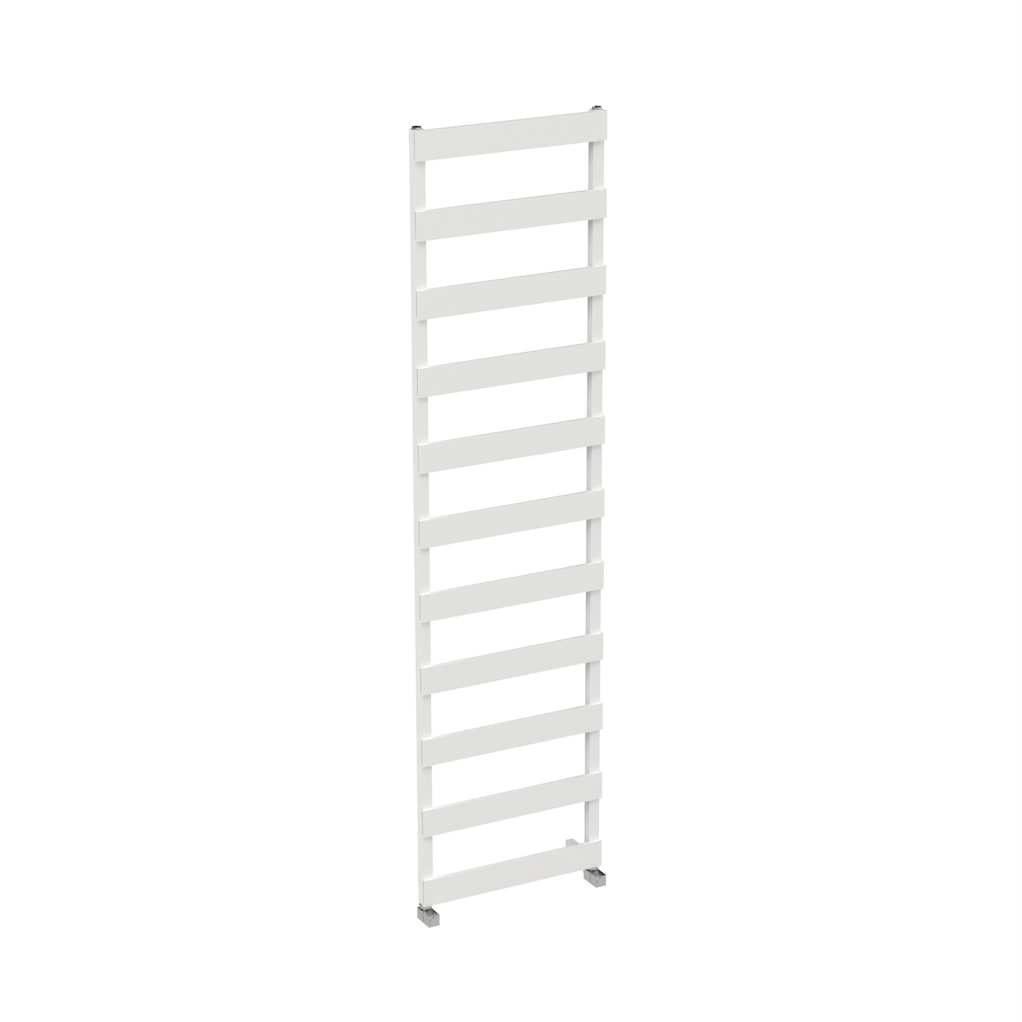 Carisa Ninova Badewannen-Handtuchwärmer aus Aluminium, modernes Design, Weiß