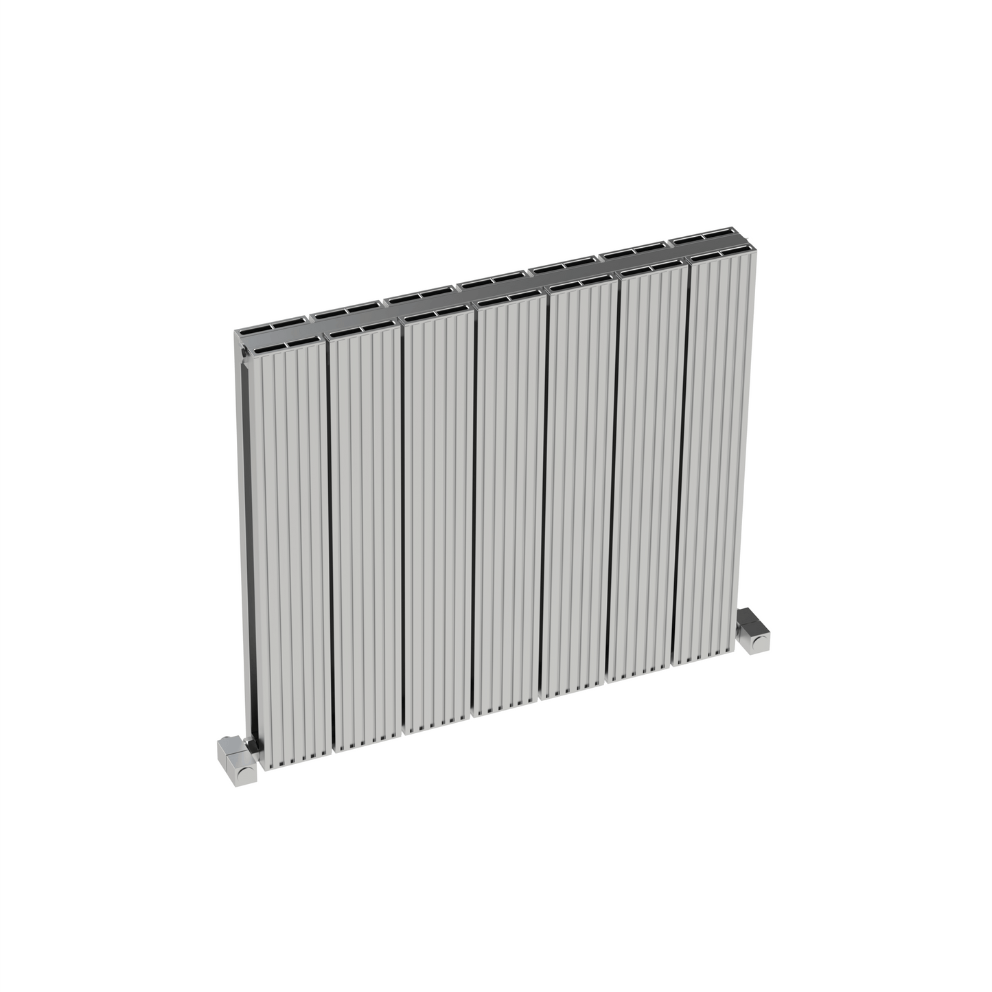 Carisa Monza Horizontaler Aluminium-Heizkörper, modernes Design, poliert, eloxiert