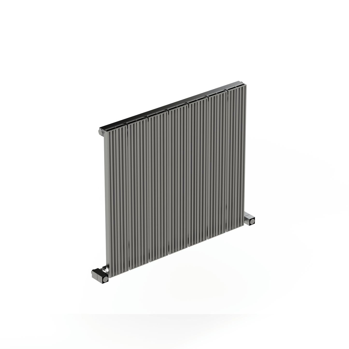 Carisa Monza Horizontaler Aluminium-Heizkörper, modernes Design, poliert, eloxiert