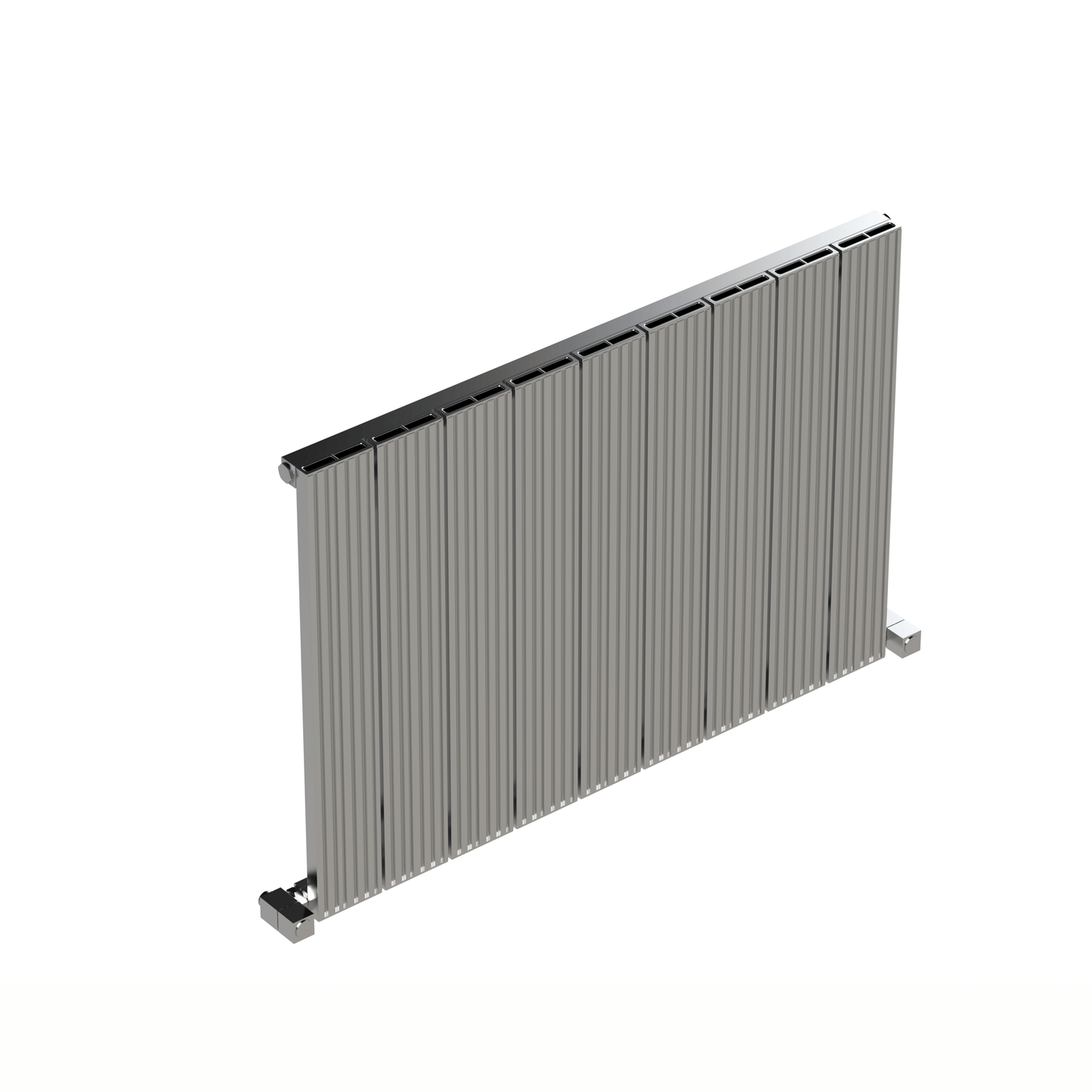 Carisa Monza Horizontaler Aluminium-Heizkörper, modernes Design, poliert, eloxiert