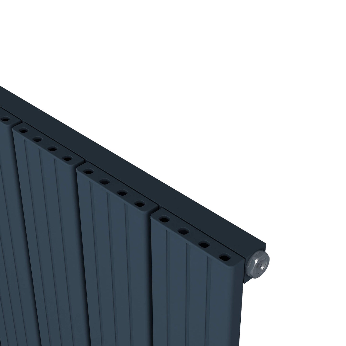 Carisa Chambord Horizontaler Aluminium-Heizkörper, modernes Design, Anthrazit