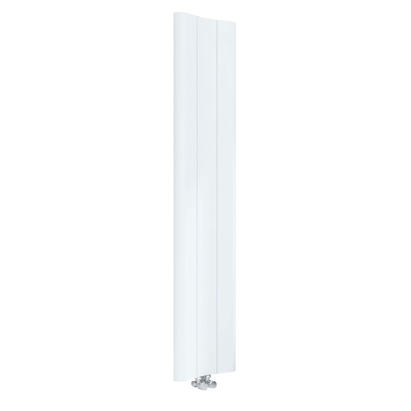 Carisa Curvy Vertikaler Aluminiumheizkörper Modernes Design Weiß