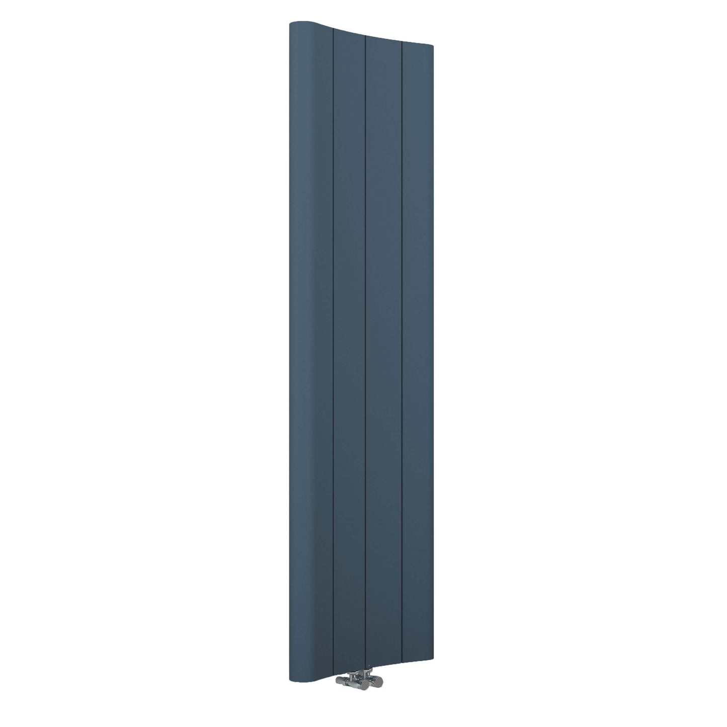 Carisa Curvy Vertikaler Aluminiumheizkörper Modernes Design Anthrazit