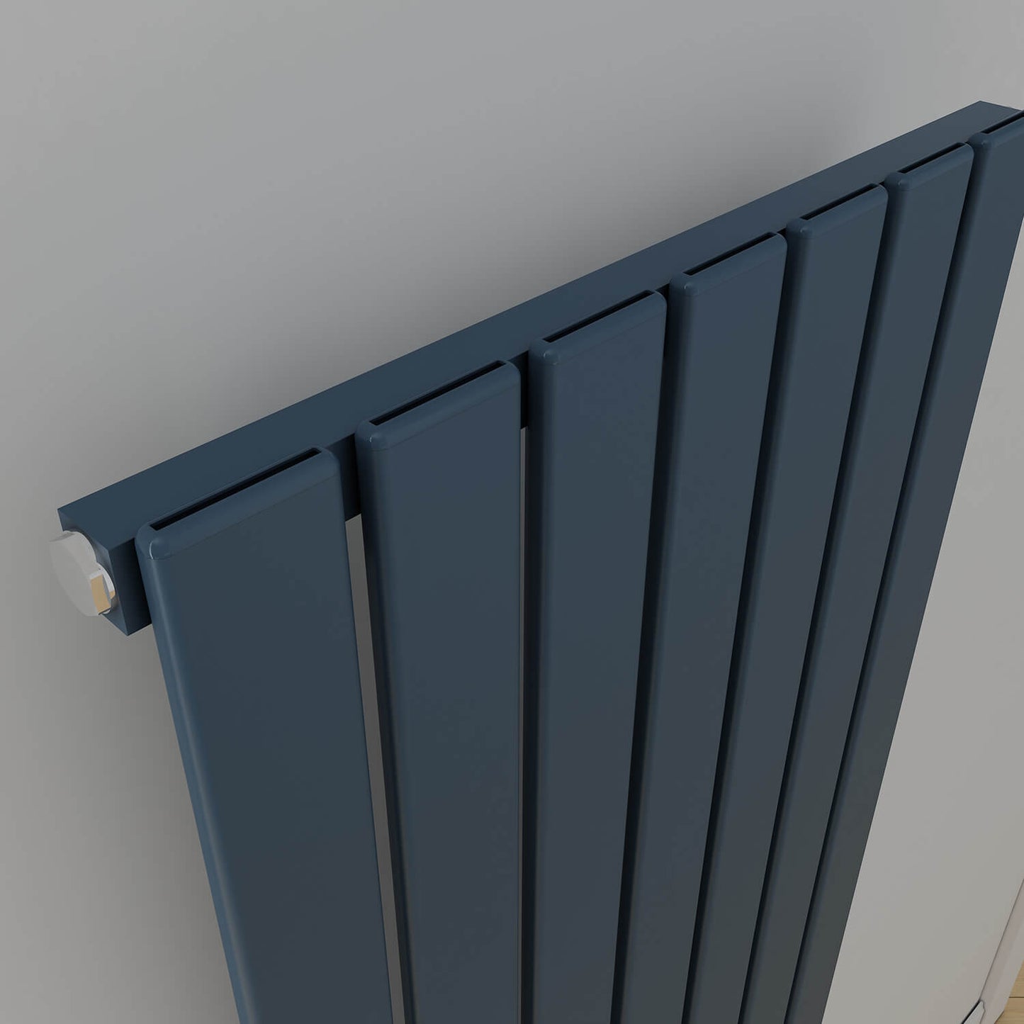 Carisa Plata Horizontaler Aluminium-Heizkörper, modernes Design, Anthrazit