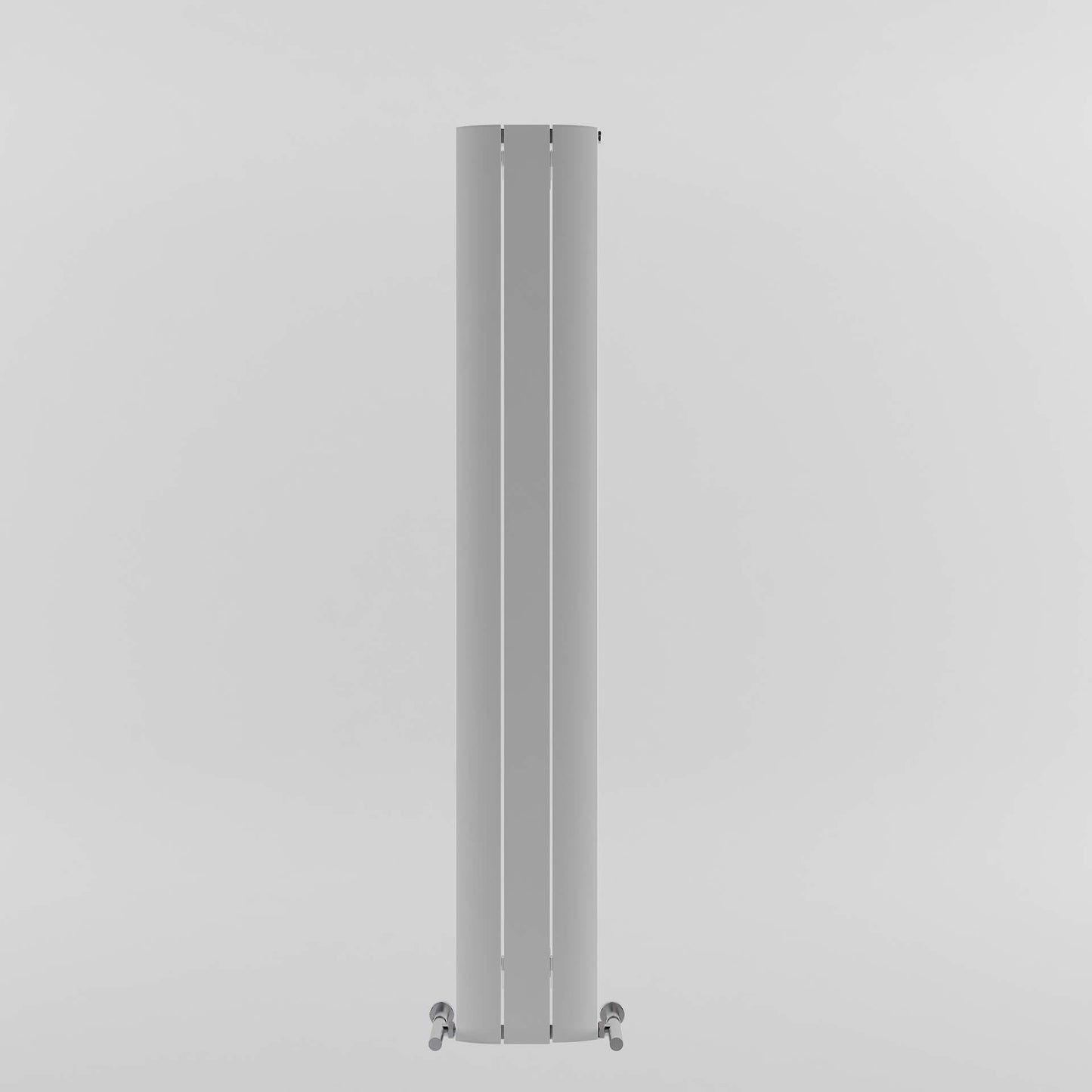 Carisa Slim Vertikaler Aluminiumheizkörper Modernes Design Weiß