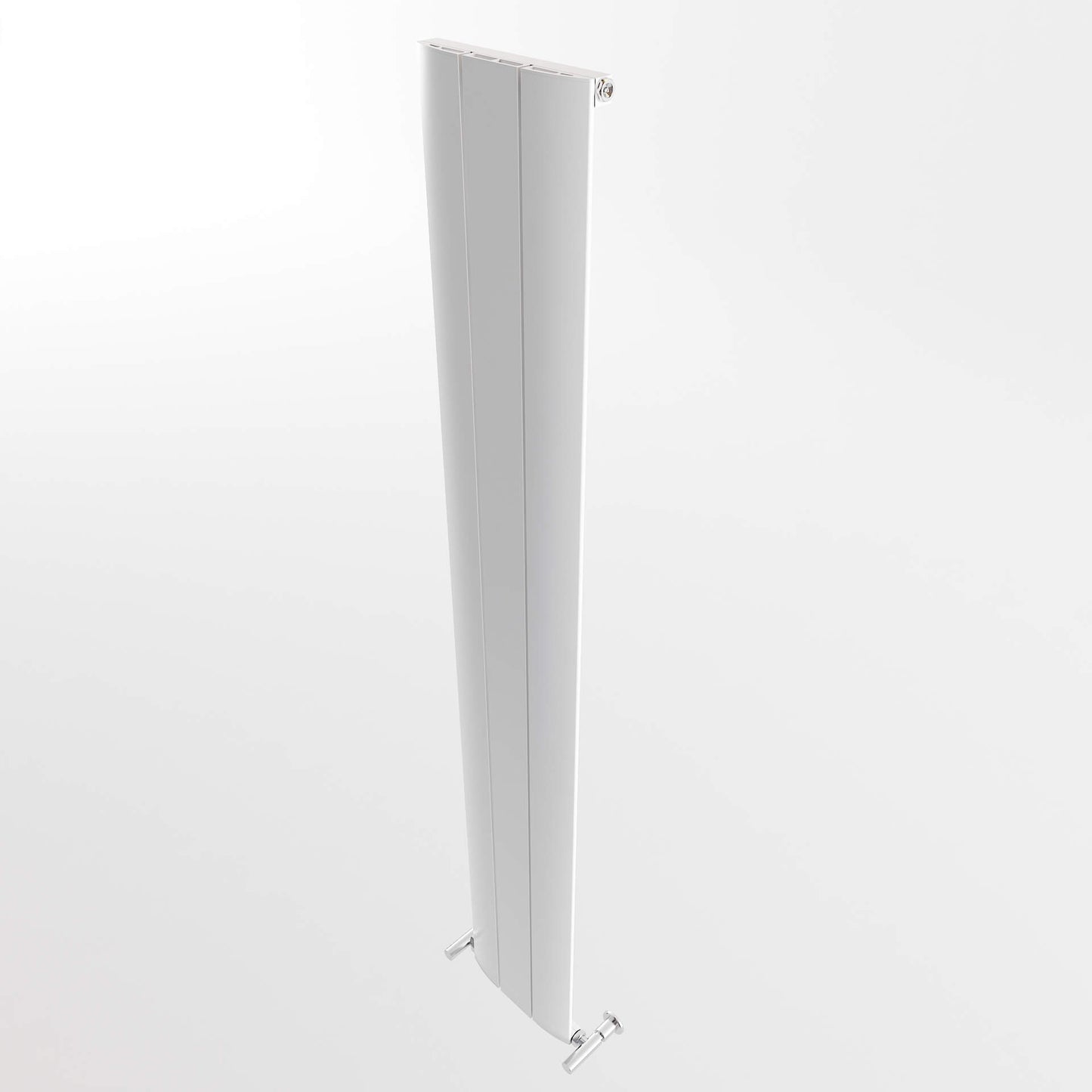 Carisa Slim Vertikaler Aluminiumheizkörper Modernes Design Weiß