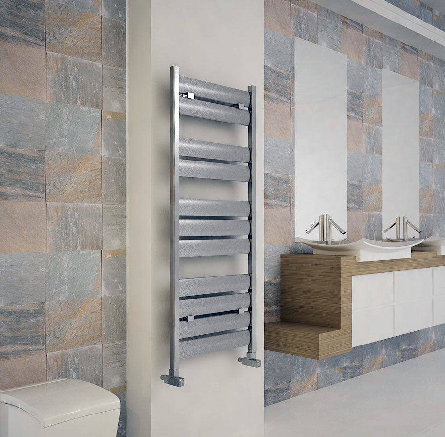 Carisa Soho Handtuchwärmer aus poliertem, eloxiertem, modernem Design aus Aluminium