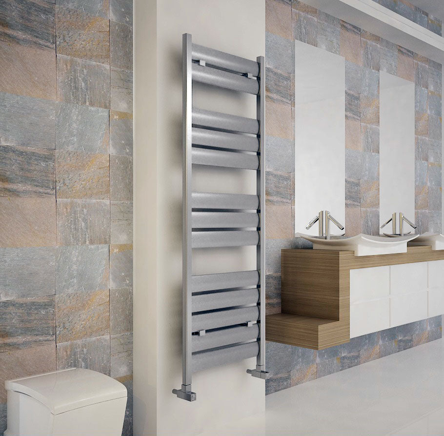 Carisa Soho Handtuchwärmer aus poliertem, eloxiertem, modernem Design aus Aluminium