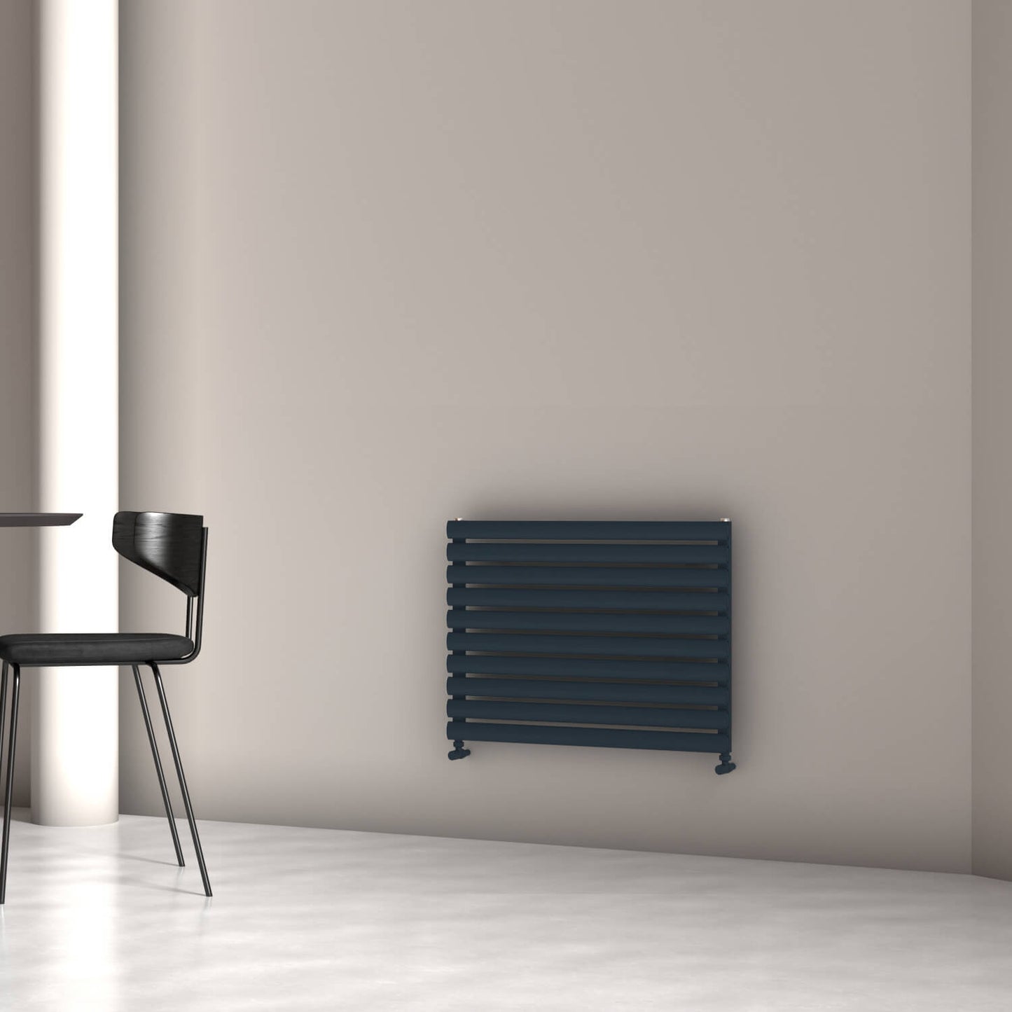 Carisa Tallis XL Horizontaler Aluminium-Heizkörper, modernes Design, Anthrazit